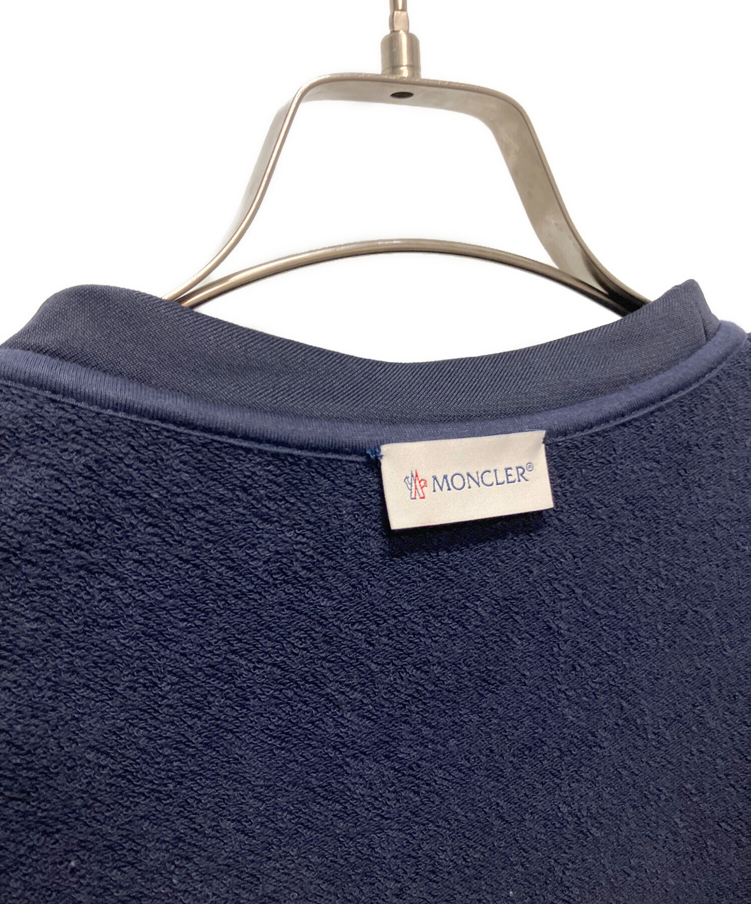 新品タグ付きMONCLER ABITO TG 12A ネイビー半袖ワンピース 中古・古着通販】MONCLER (モンクレール) ABITO/ナイロン切替ベルト