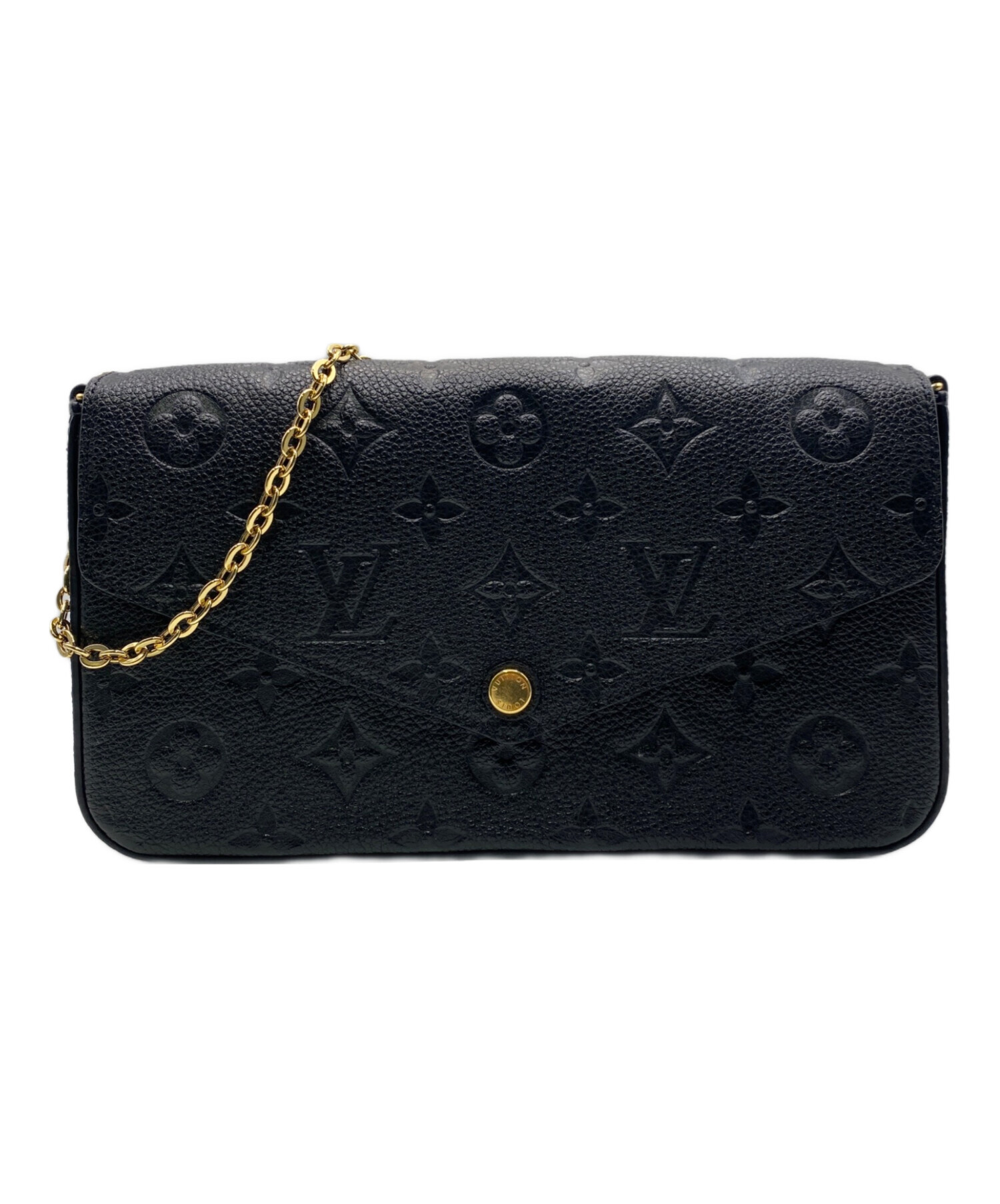 Louis Vuitton ポシェット・フェリシー ブラック 中古・古着通販】LOUIS VUITTON (ルイ ヴィトン) ポシェット