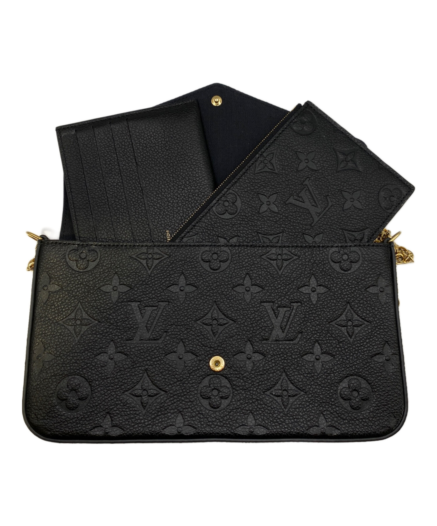 【Louis Vuitton 】ポシェット•フェリシー　ブラック　正規品極美品 LOUIS VUITTON （新品・未使用品）ルイ ヴィトン ポシェット