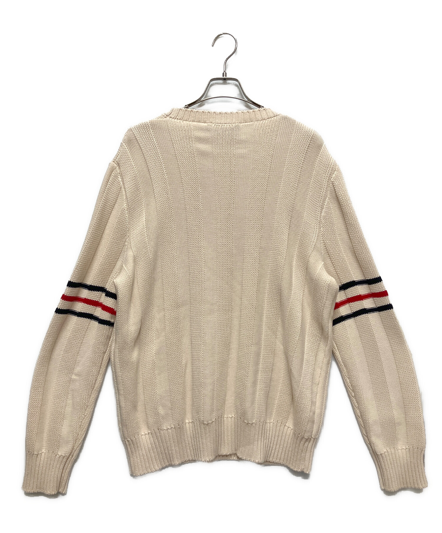 中古・古着通販】GUCCI (グッチ) GGラインニット ベージュ サイズ:XL