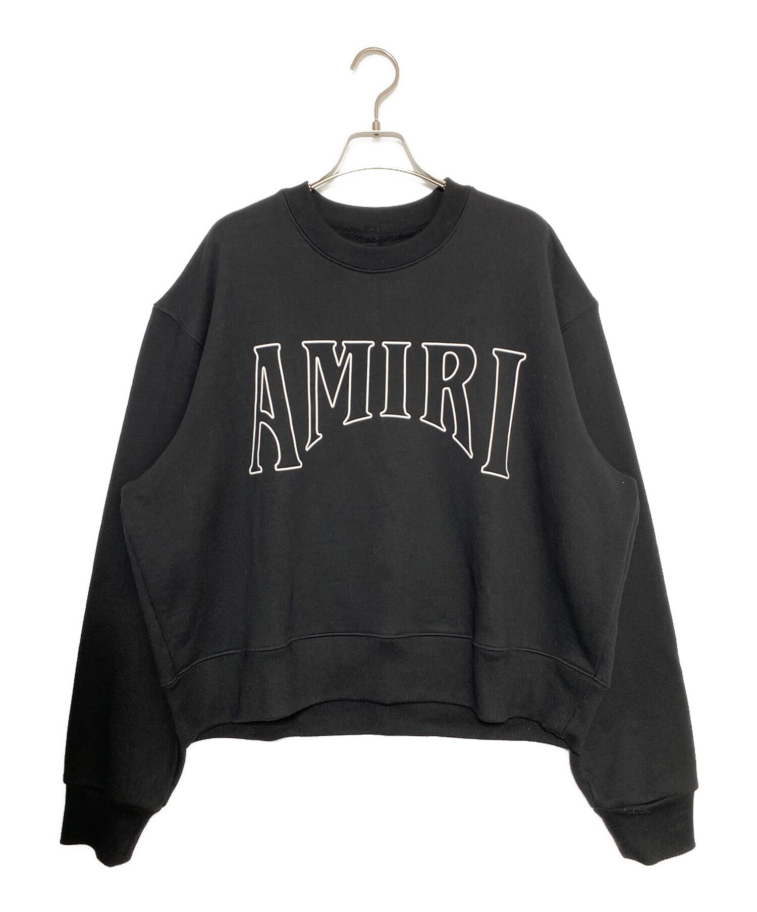 国内正規品 AMIRI アミリ 美品 ロゴスウェット Ｌサイズ ブラック 中古・古着通販】AMIRI (アミリ) ロゴスウェット ブラック サイズ:M