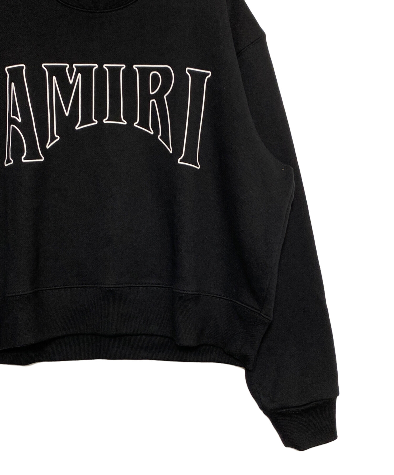 中古・古着通販】AMIRI (アミリ) ロゴスウェット ブラック サイズ:M