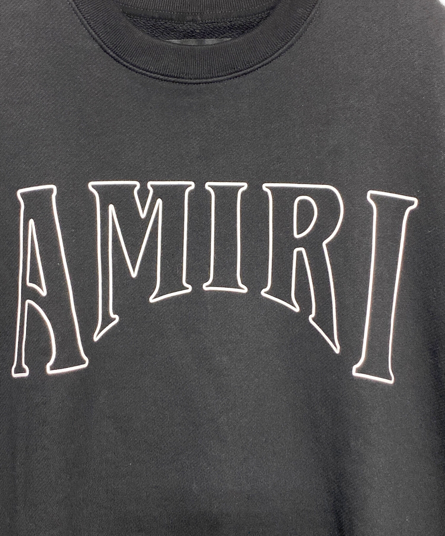 中古・古着通販】AMIRI (アミリ) ロゴスウェット ブラック サイズ:M