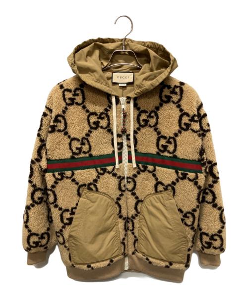 中古・古着通販】GUCCI (グッチ) GGボアブルゾン カーキ サイズ:XS