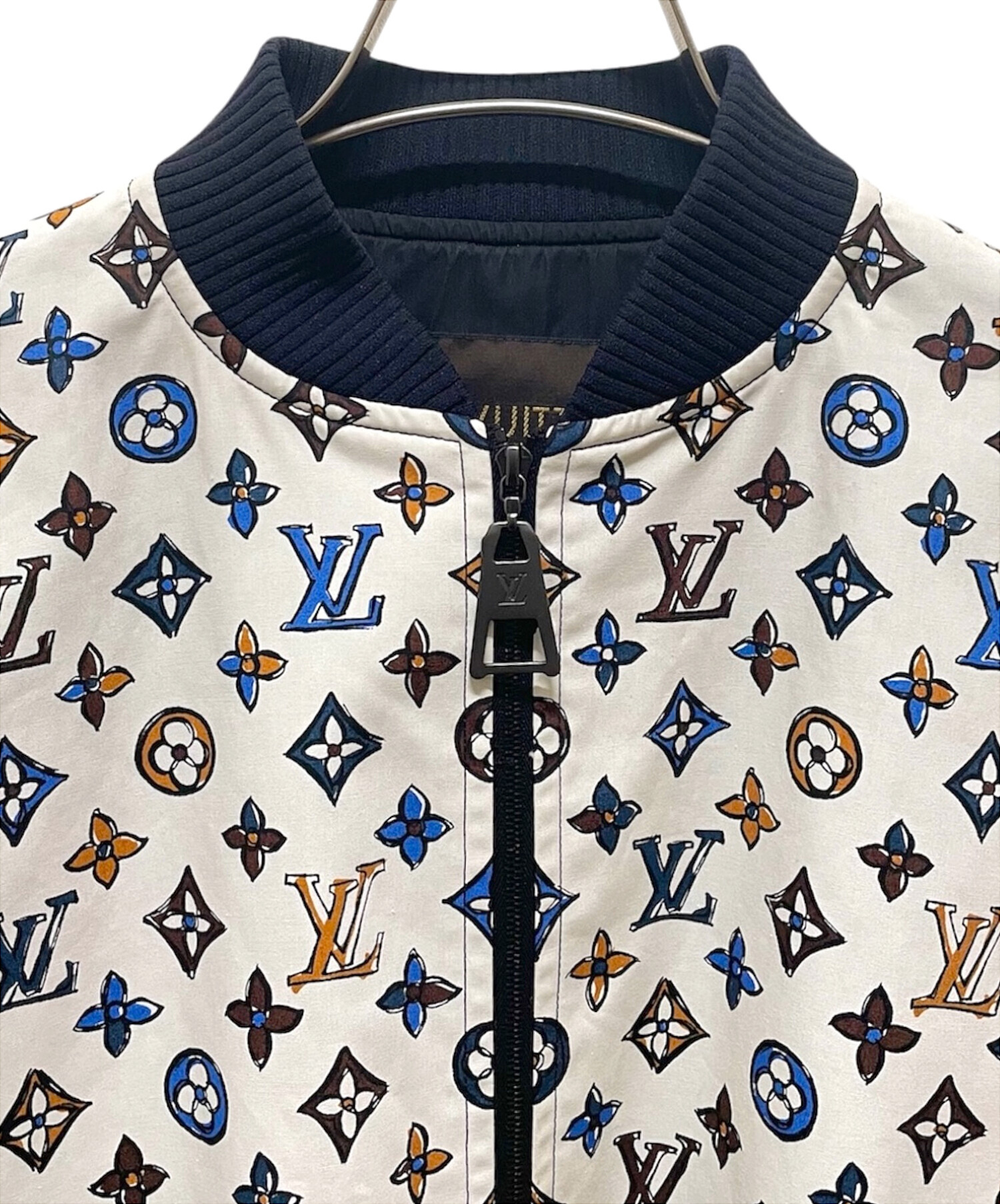 LOUIS VUITTON グレー モノグラムジャケット サイズ38 LOUIS VUITTON グレー モノグラムジャケット サイズ38 LOUIS VUITTON