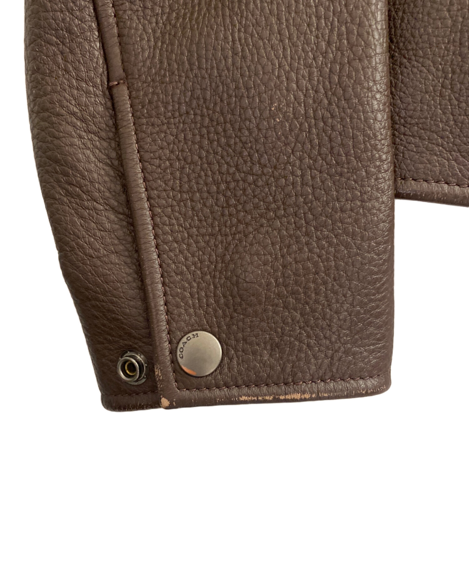 中古・古着通販】COACH (コーチ) レザージャケット ブラウン サイズ:S