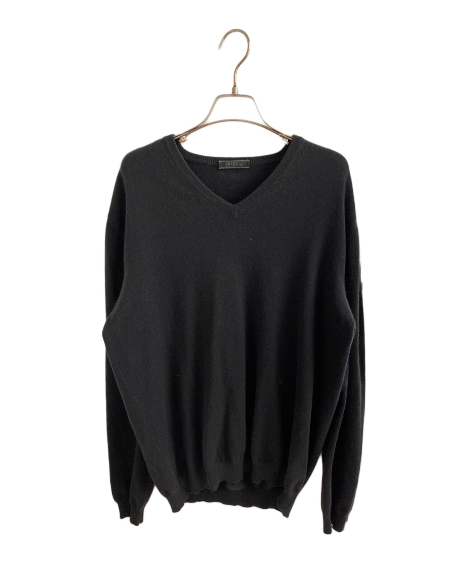 中古・古着通販】PRADA (プラダ) カシミヤニット グレー サイズ:50