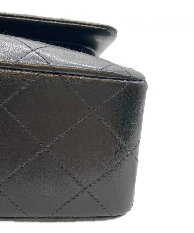 ★CHANEL マトラッセ フラップ チェーンショルダー  中古品 中古・古着通販】CHANEL (シャネル) Wフラップマトラッセ/チェーン