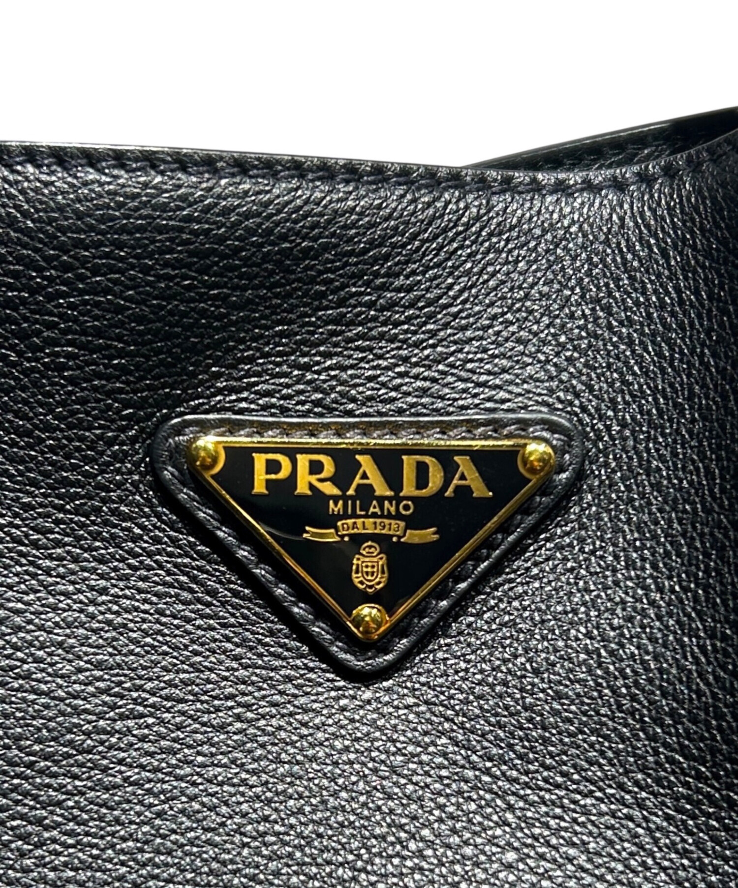 中古・古着通販】PRADA (プラダ) トライアングルロゴソフトグレイン
