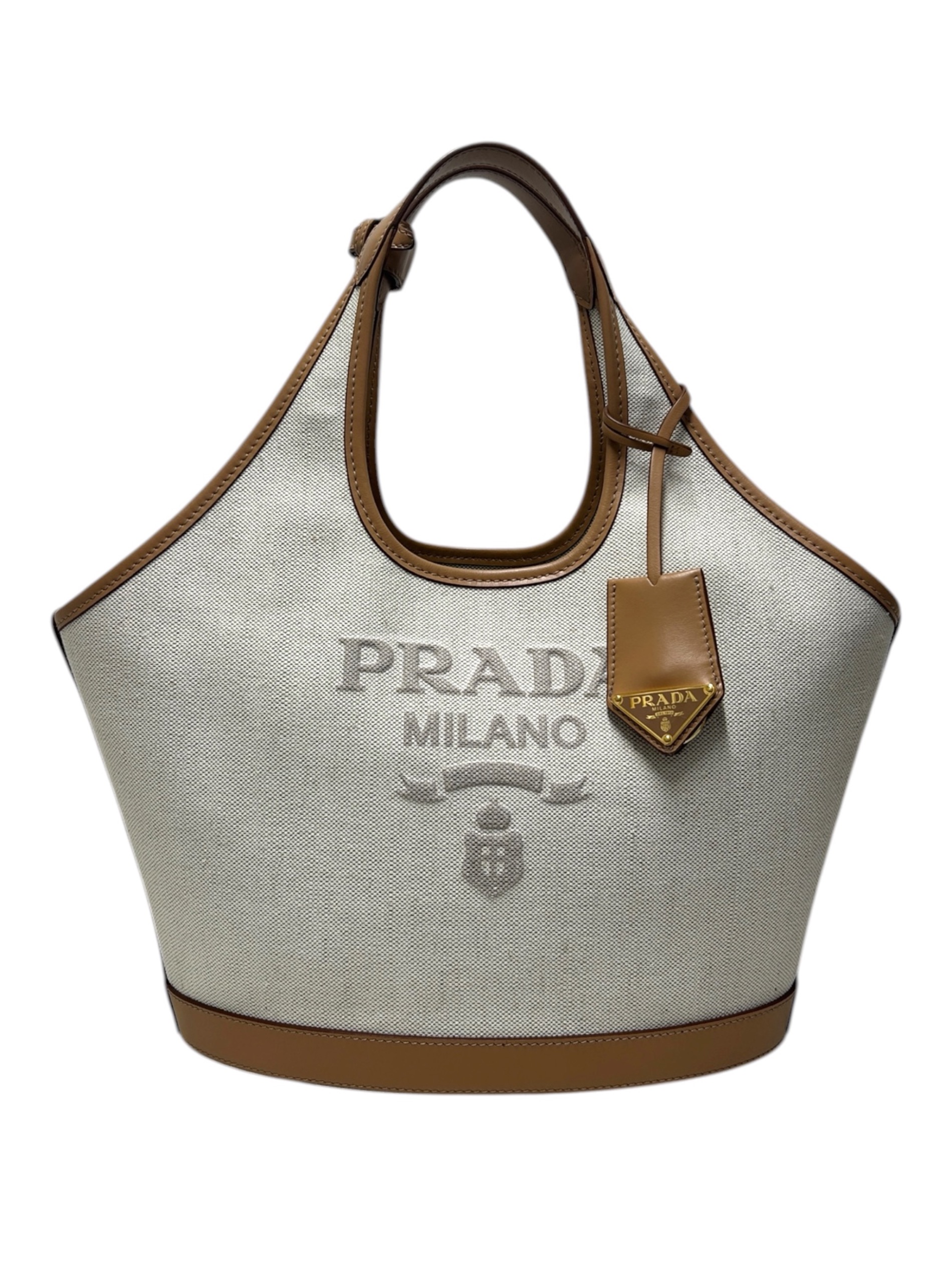PRADA ベージュキャンバストートバッグ・中古 中古・古着通販】PRADA (プラダ) キャンバストートバッグ/1BG471