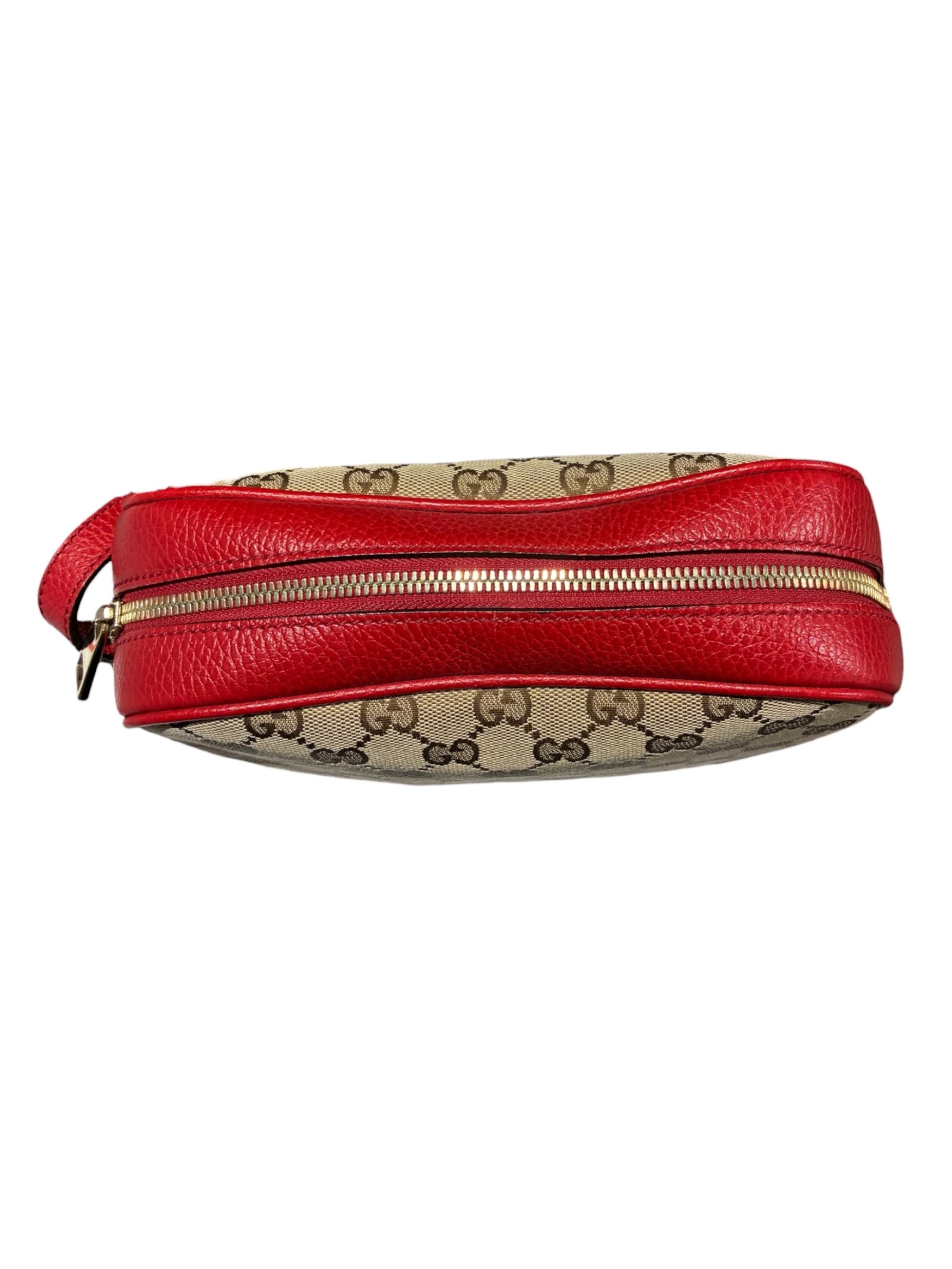 Gucci ボディバッグ ベージュ/赤 中古・古着通販】GUCCI (グッチ) ショルダーバッグ/449413 ベージュ