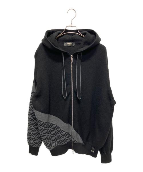 フェンディ FENDI カシミヤジャケット パープル サイズ42 11号相当 【中古】 FENDI - フェンディ FENDI カシミヤジャケット パープル サイズ42 11号