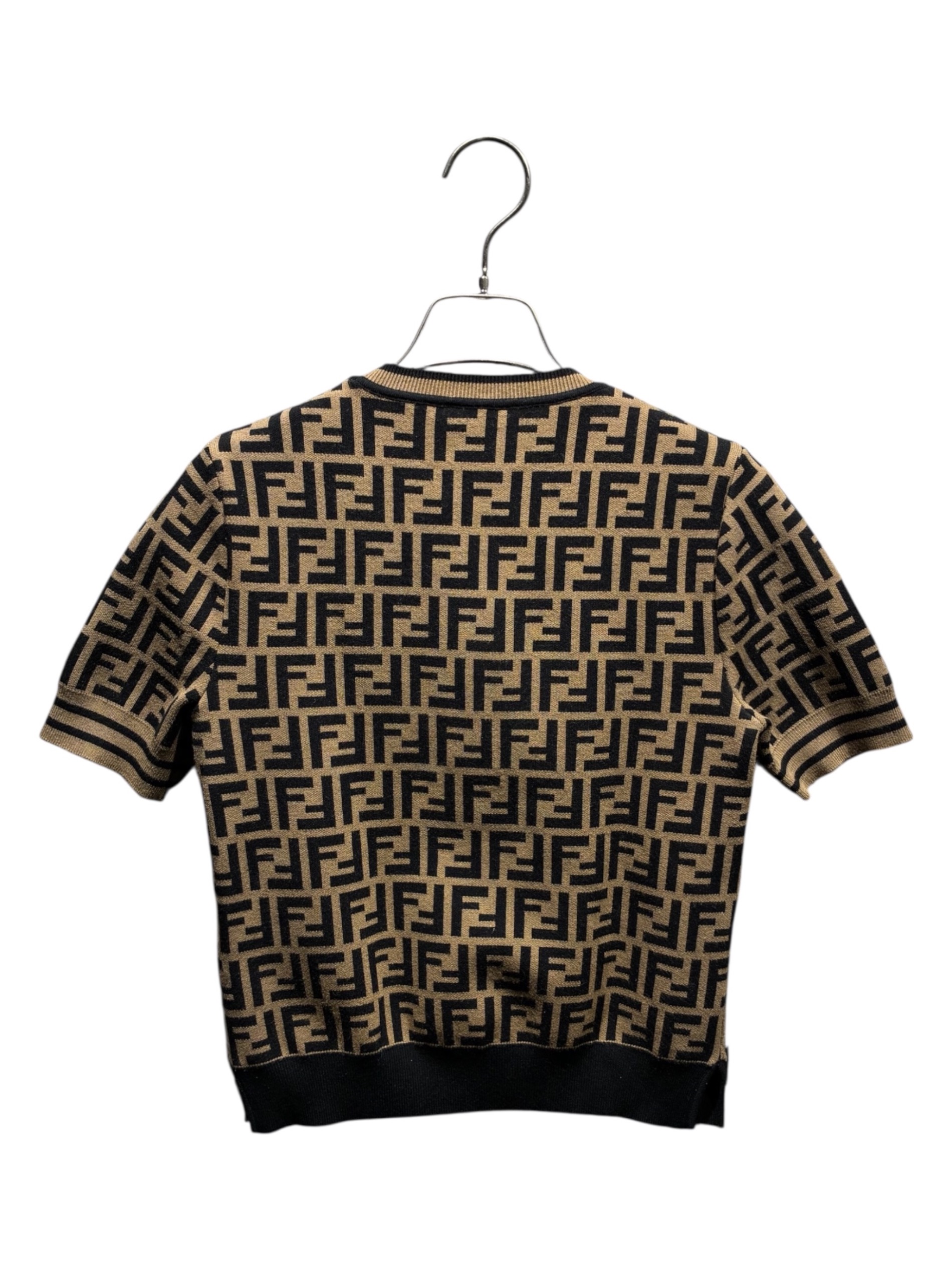 中古・古着通販】FENDI (フェンディ) FENDI ズッカ半袖ニット/総柄