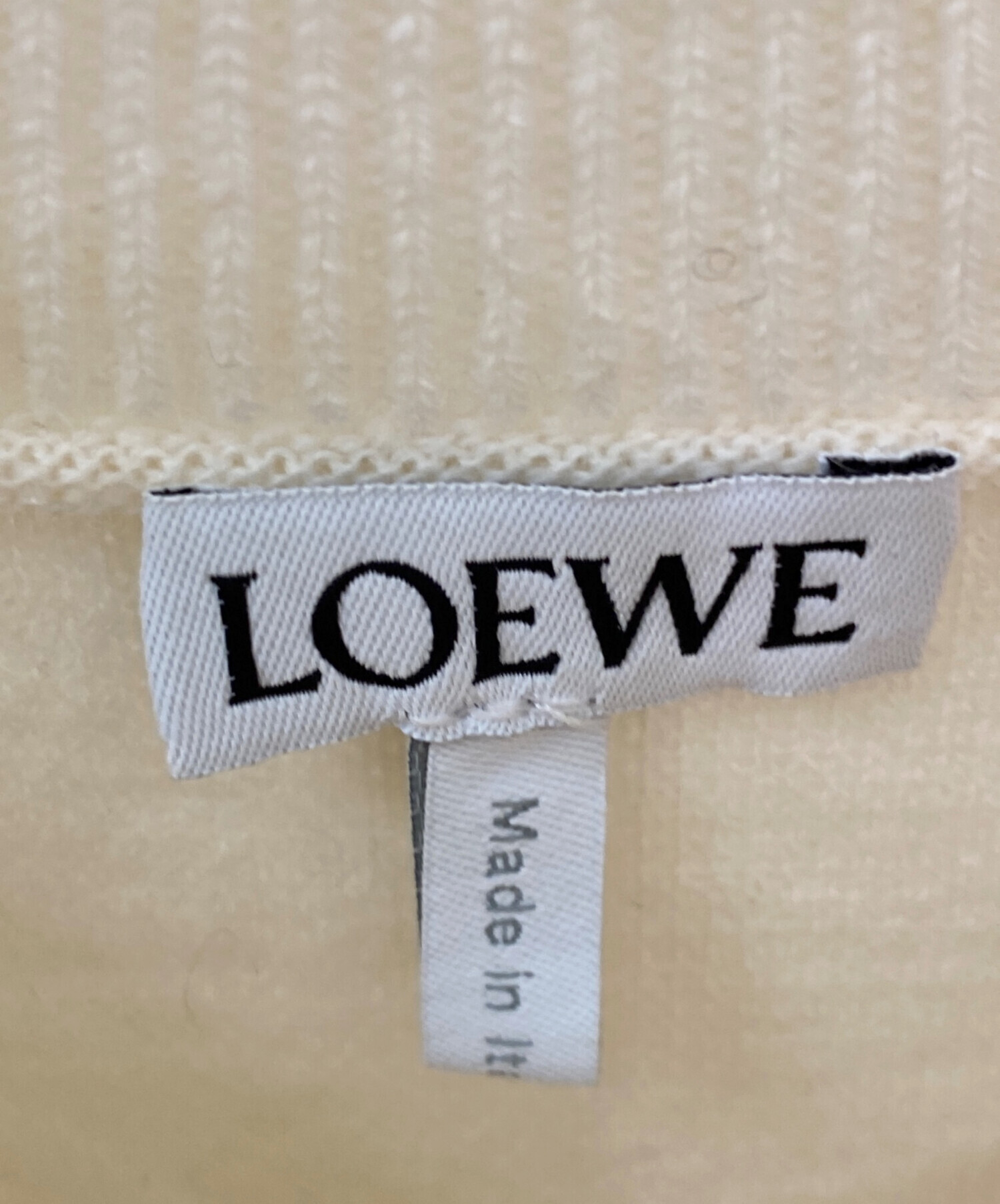 中古・古着通販】LOEWE (ロエベ) アナグラムパイルニット ベージュ