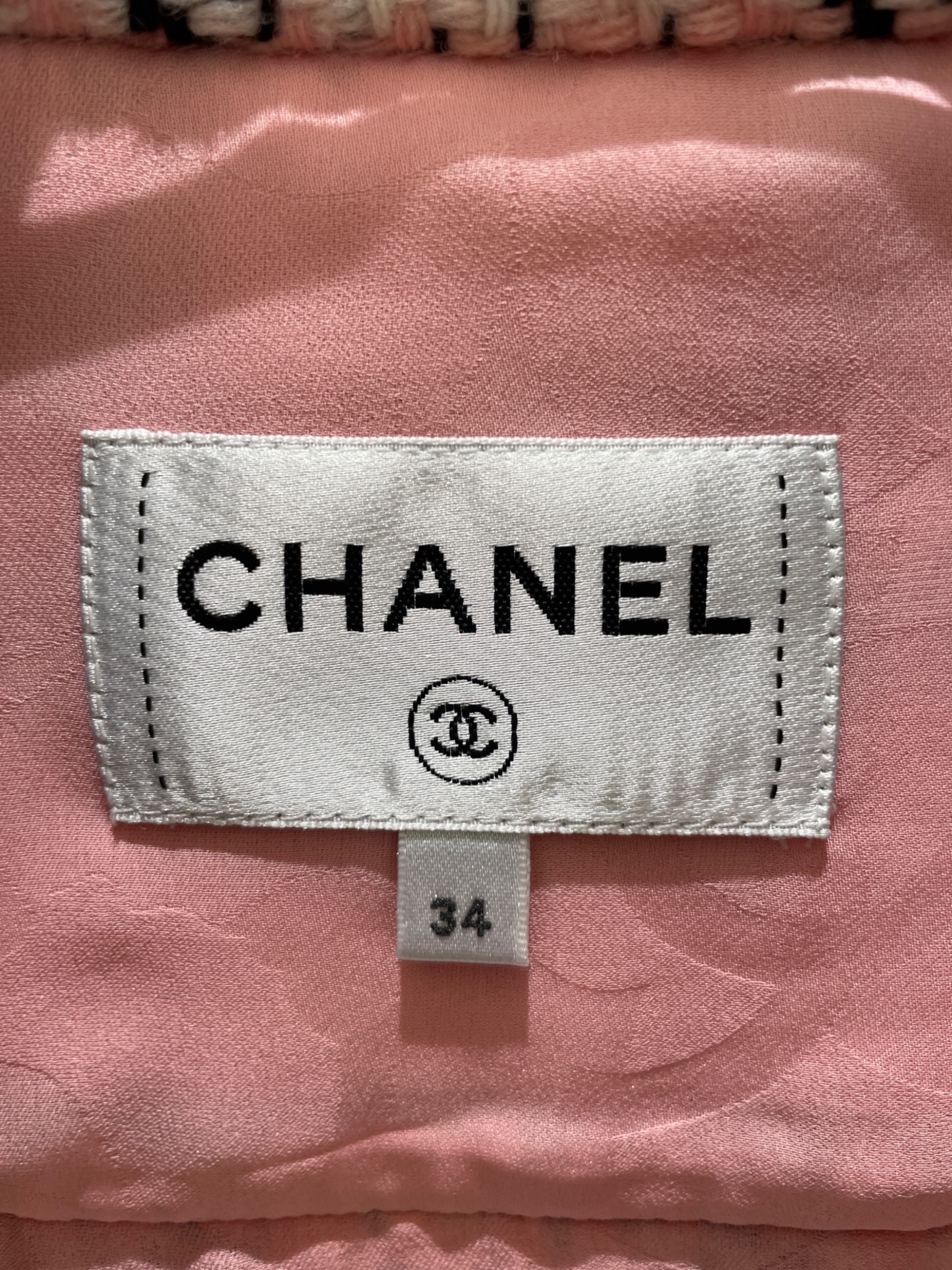 CHANEL シャネル カジュアルシャツ 34(XXS位) 黒x白(ツイード) 【古着】【中古】 CHANEL - CHANEL シャネル カジュアルシャツ 34(XXS位) 黒x白(ツイード