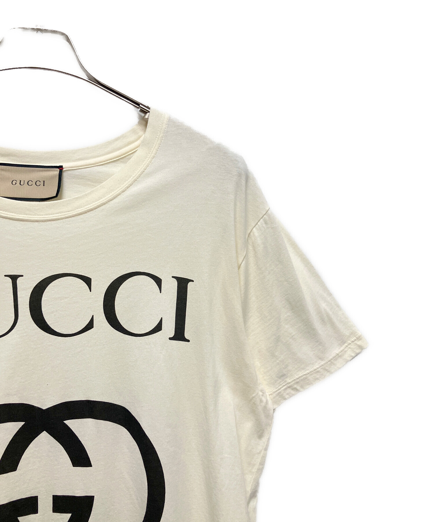 良品　GUCCI Tシャツ LOVED タイガープリント　インターロッキング 中古・古着通販】GUCCI (グッチ) インターロッキングプリントTシャツ