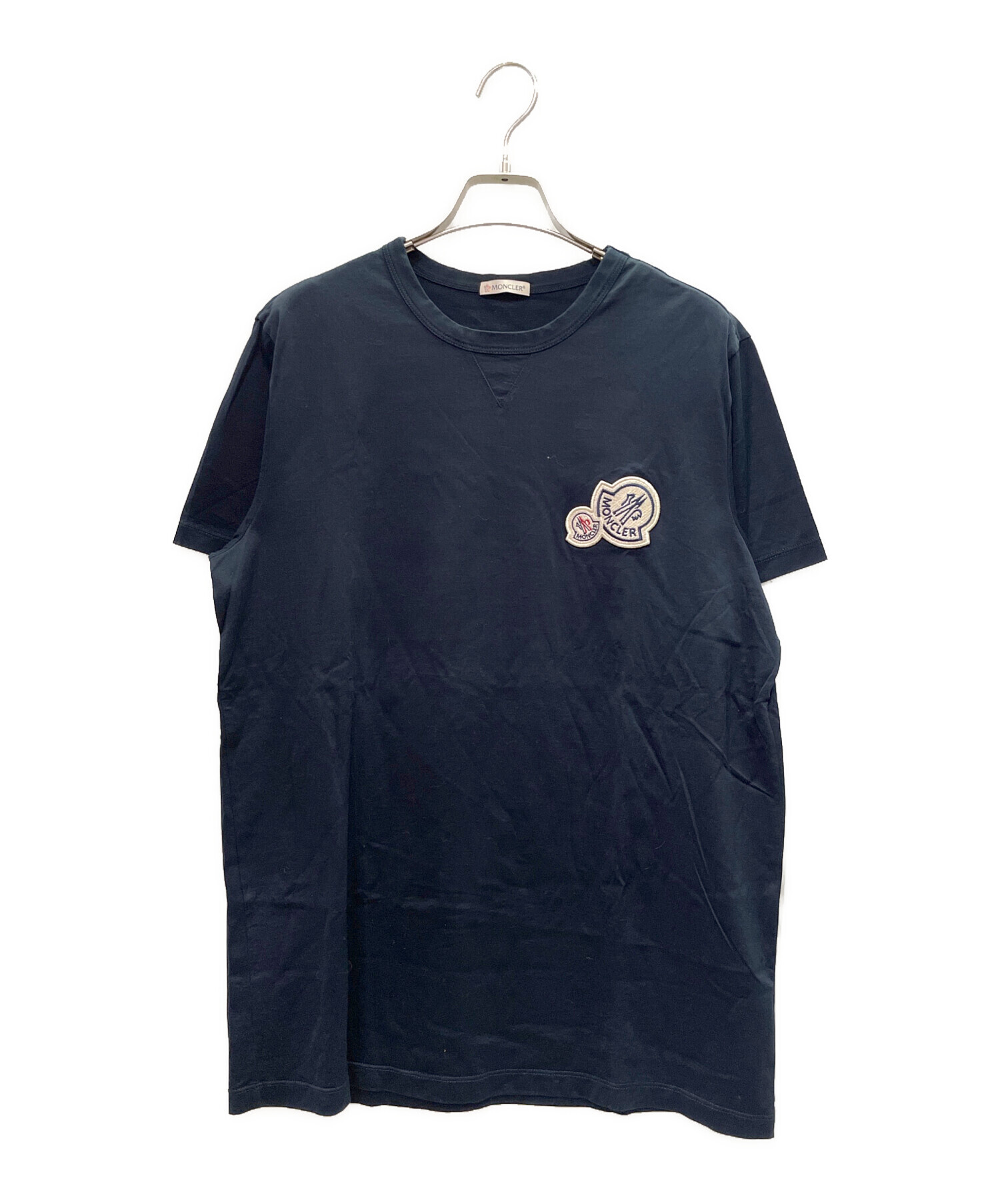 モンクレール  E20938090400 ロゴワッペンTシャツ レディース S MONCLER - モンクレール E20938090400 ロゴワッペンTシャツ レディース