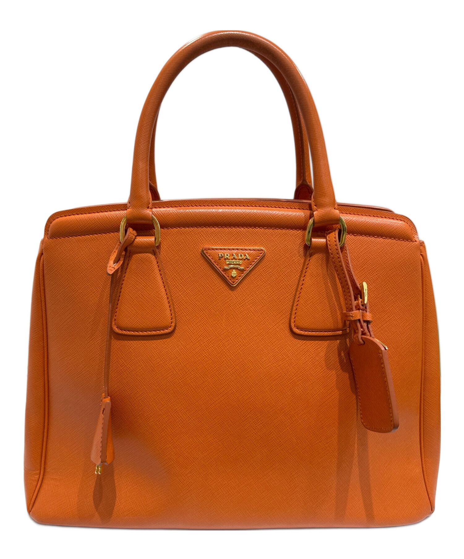 中古・古着通販】PRADA (プラダ) サフィアーノ ラクス パラス ハンドバ