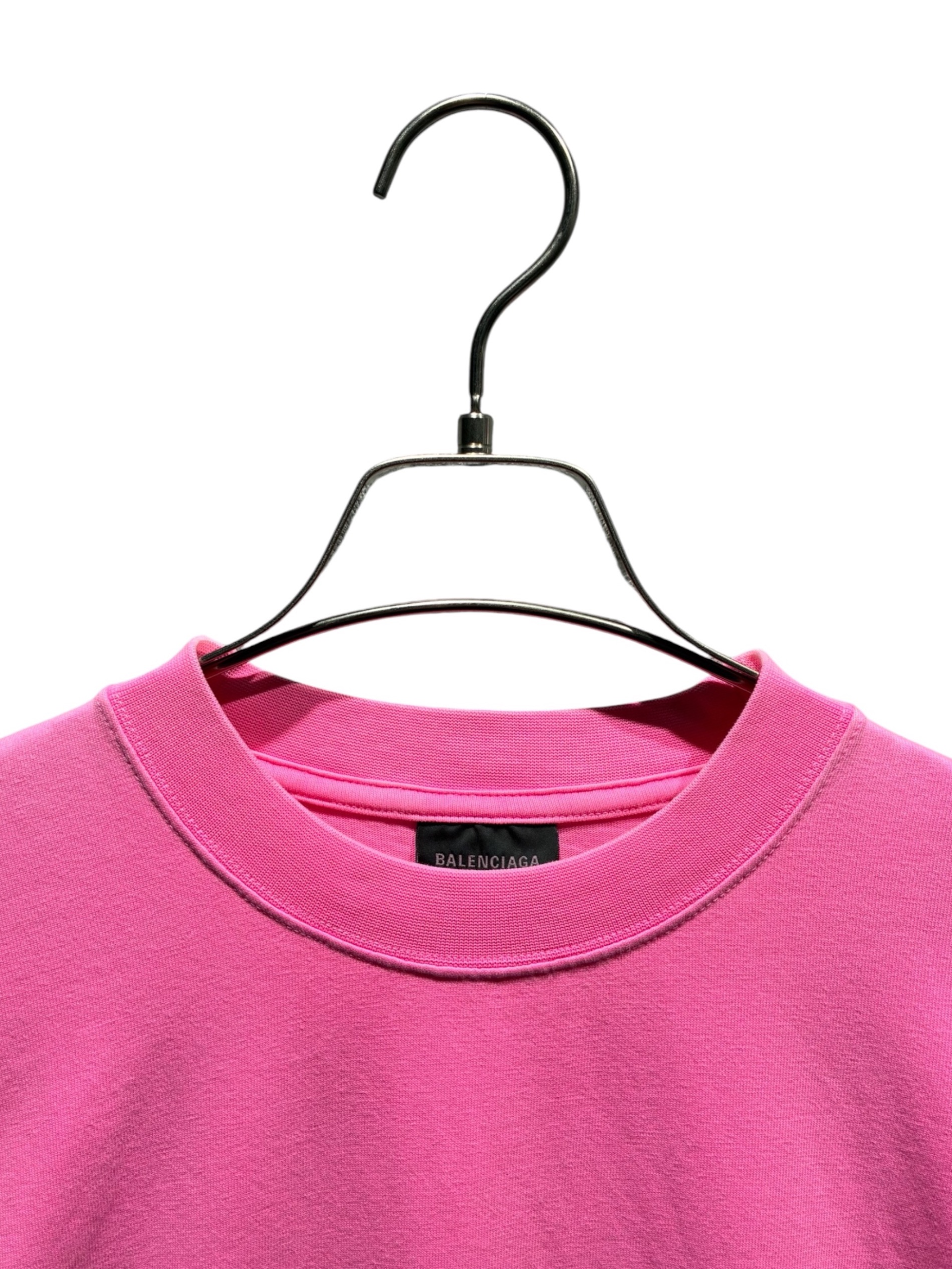 BALENCIAGA ピンク 長袖Tシャツ 新品タグ付き 中古・古着通販】BALENCIAGA (バレンシアガ) WFPロゴTシャツ