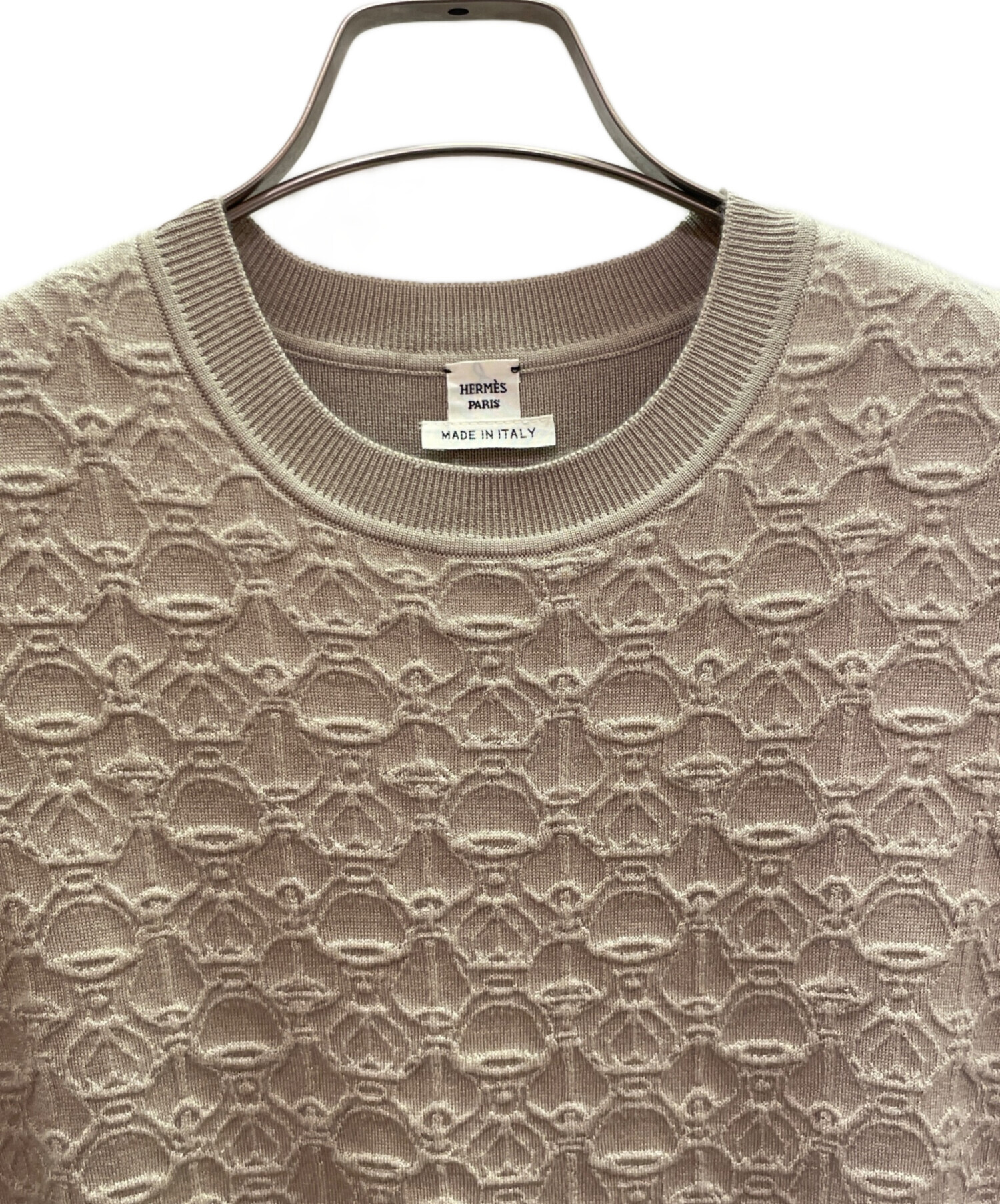 中古・古着通販】HERMES (エルメス) カシミヤ混ニットワンピース