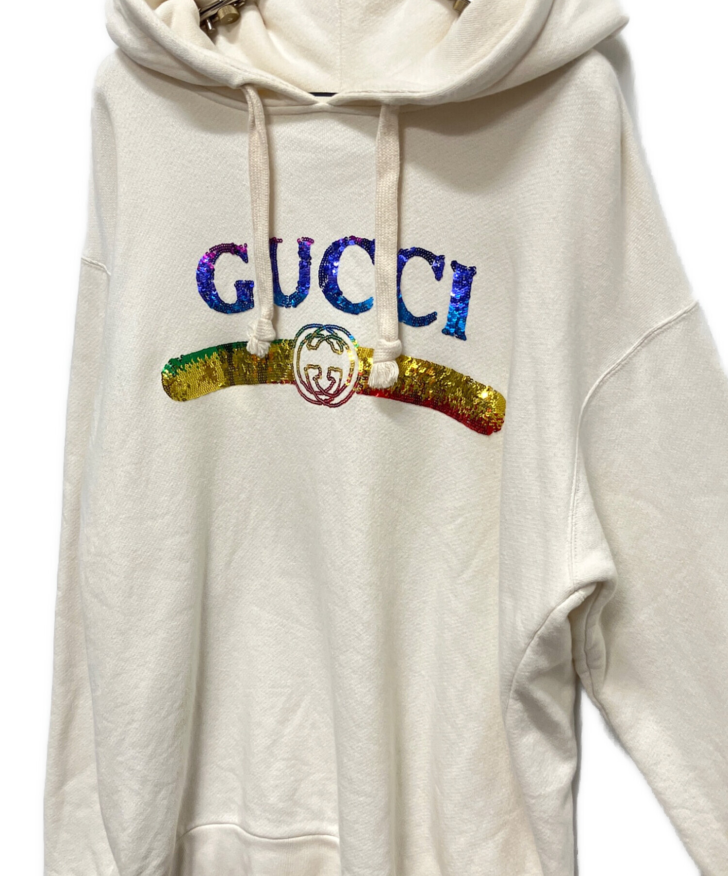 美品★GUCCI・キッズ スパンコール ベスト切替 スウェット5(110/60) 美品☆GUCCI・キッズ スパンコール ベスト切替 スウェット5(110