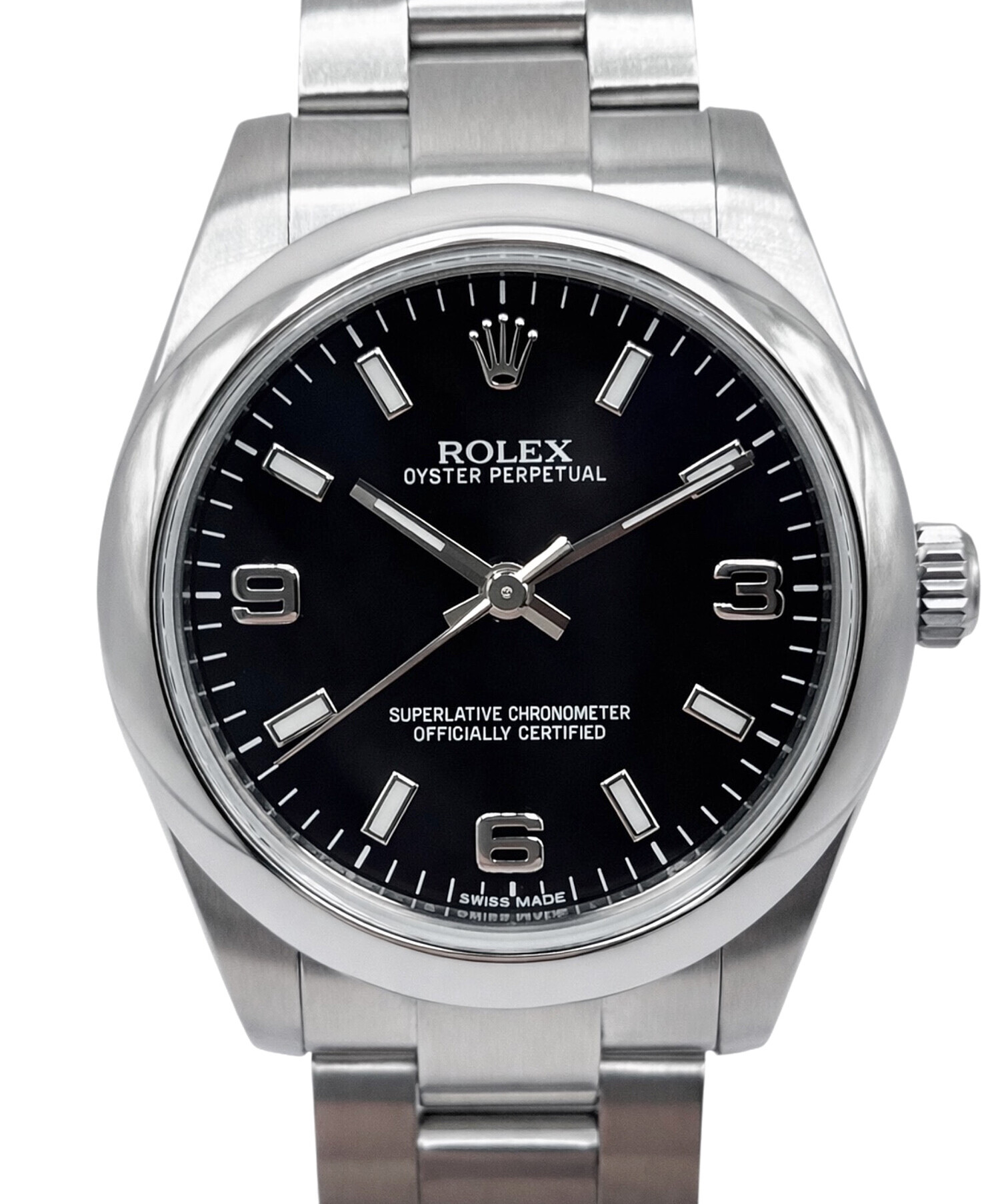 【ROLEX】 オイスターパーペチュアル ブラック文字盤 ik-00-0712289-2.jpg