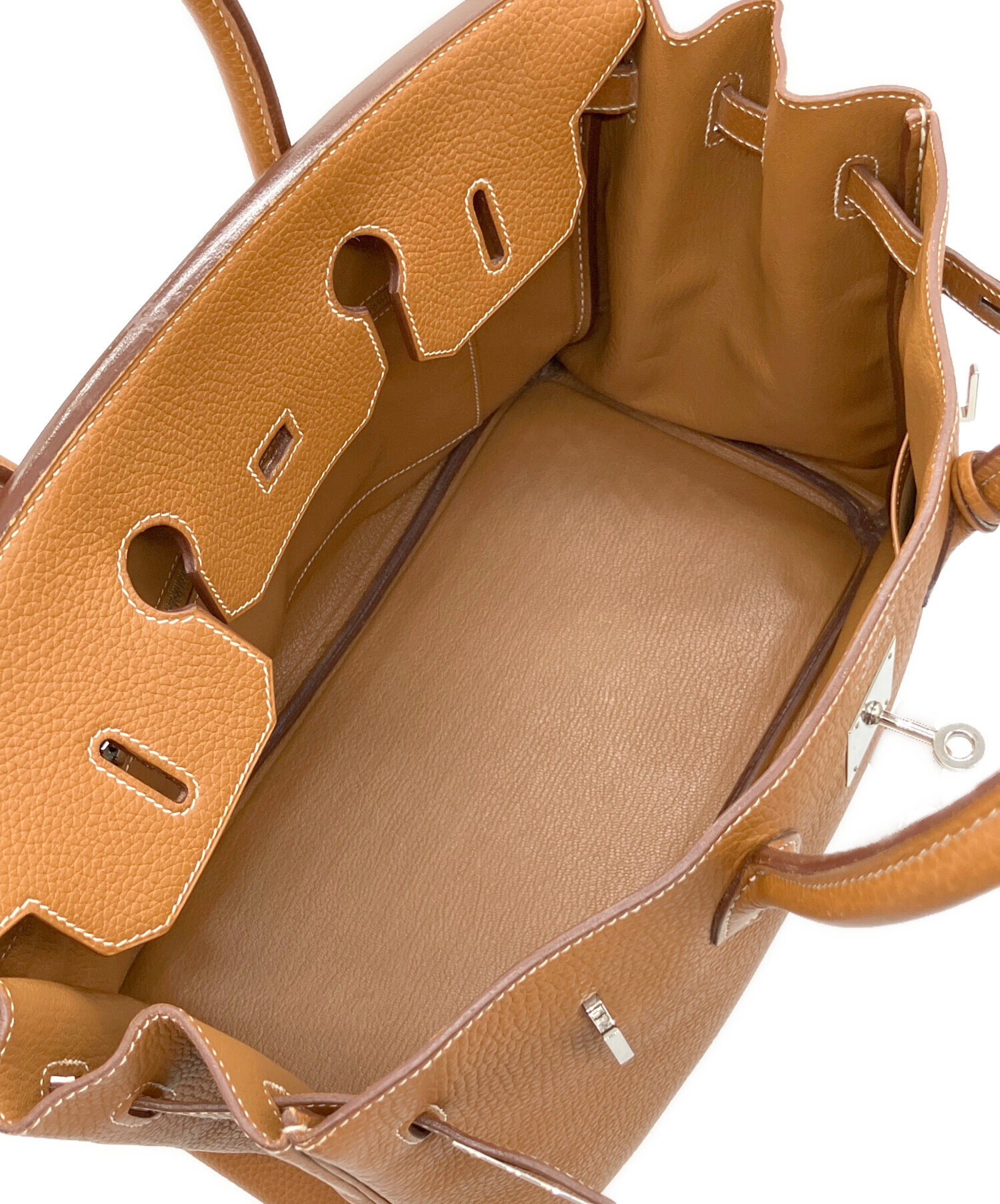 エルメス　パラディ　35ハーフ　中古 エルメス / HERMES バーキン 35 ゴールド/パラジウム金具 フィヨルド