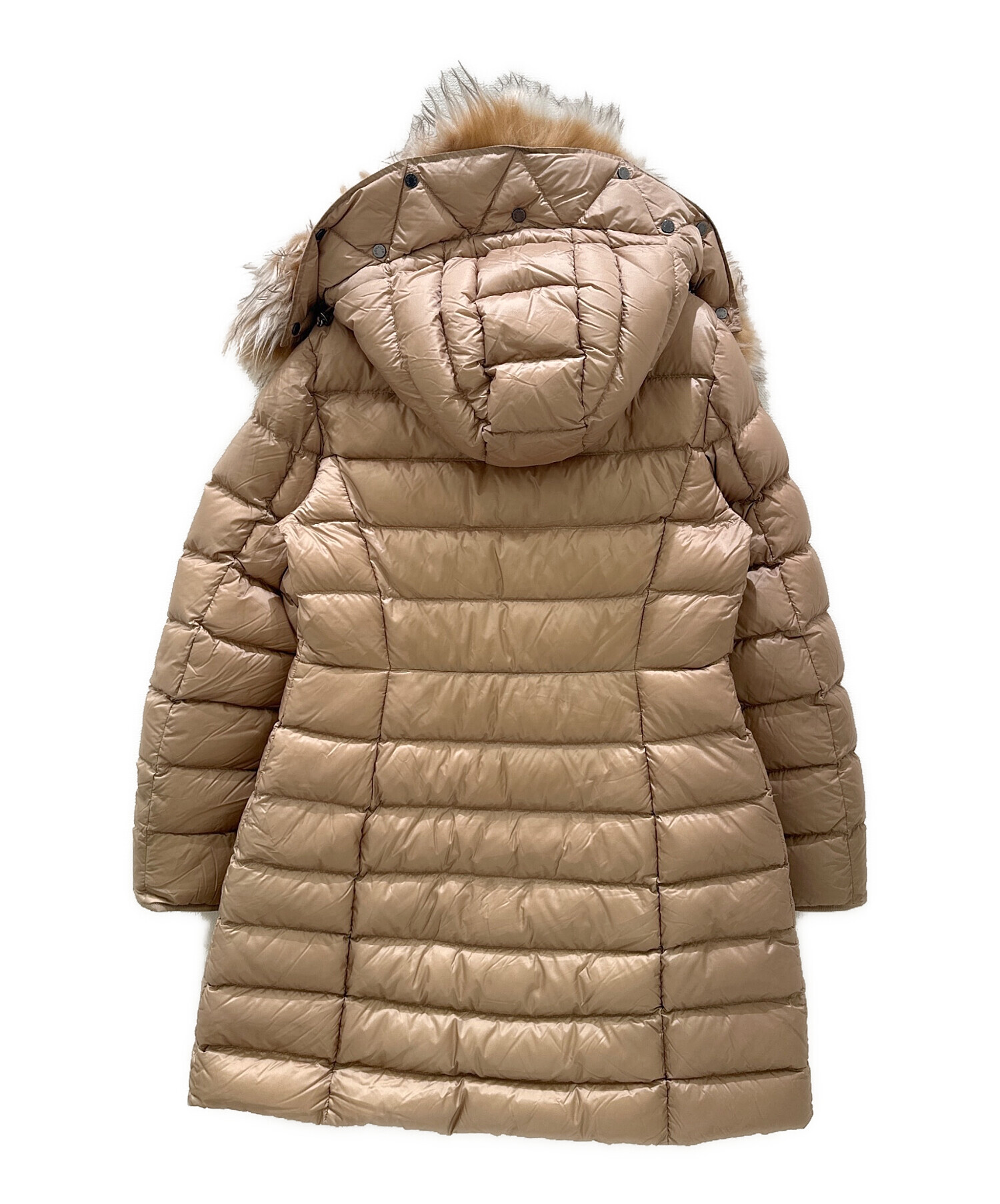 【MONCLER】モンクレールベージュ ダウンコート グレージュ 中古・古着通販】MONCLER (モンクレール) HIRMAFUR/ダウンコート