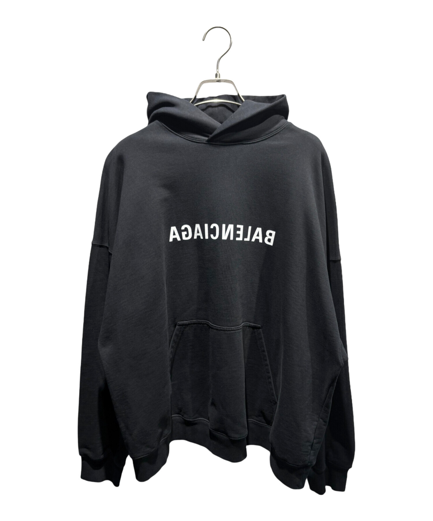 中古・古着通販】BALENCIAGA (バレンシアガ) リバースロゴパーカー