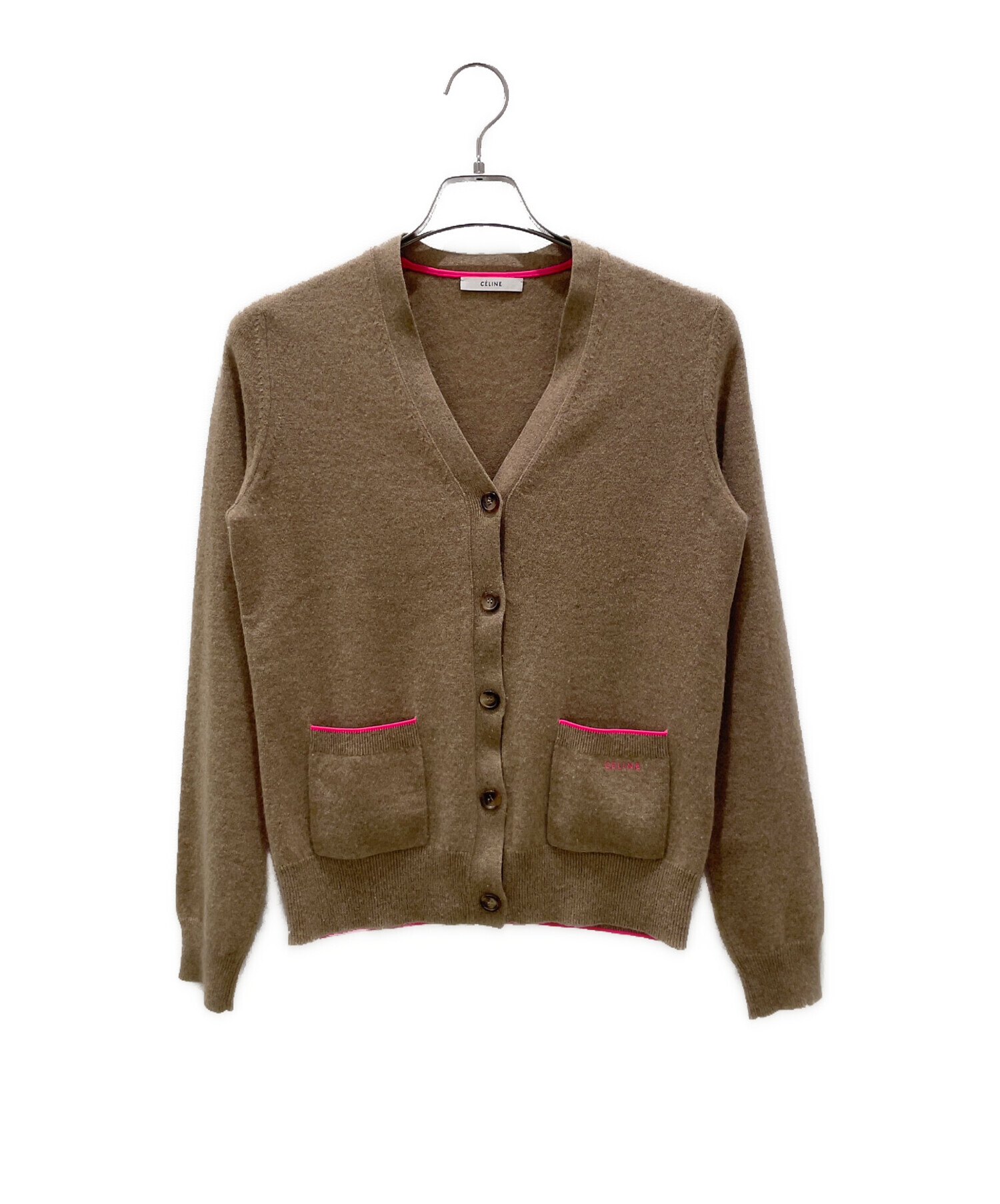 セリーヌ　カシミヤ　カーディガン　フィービー CELINE / セリーヌ | フィービー期 ウール カシミヤ混 オーバーサイズ