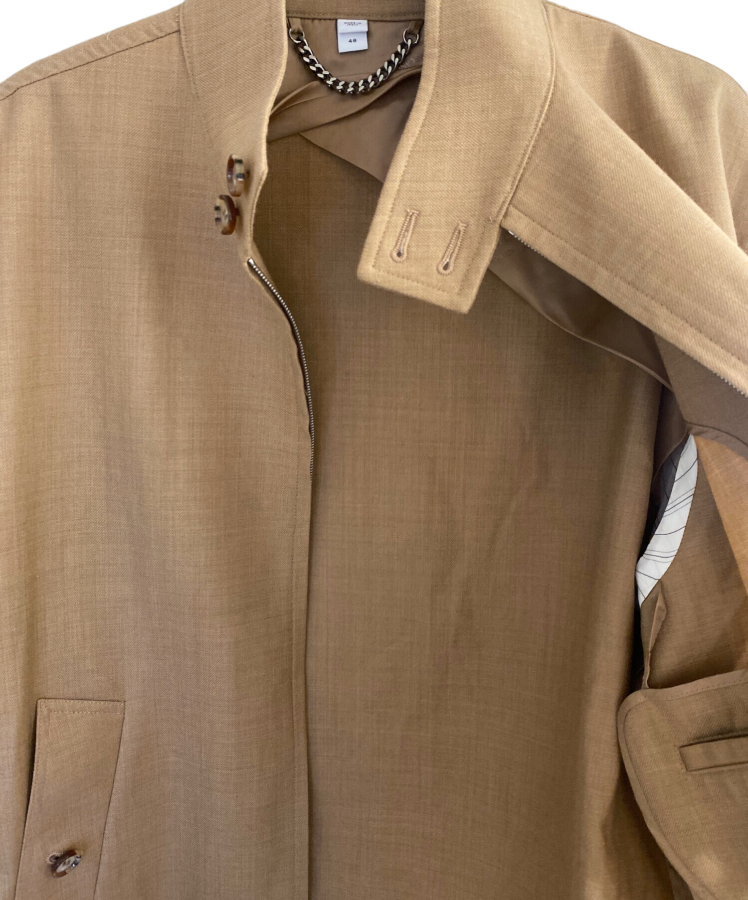 バーバリー　ハリントンジャケット　ベージュ　ブルゾン ギャバジン ハリントンジャケット (ハニーベージュ) - メンズ