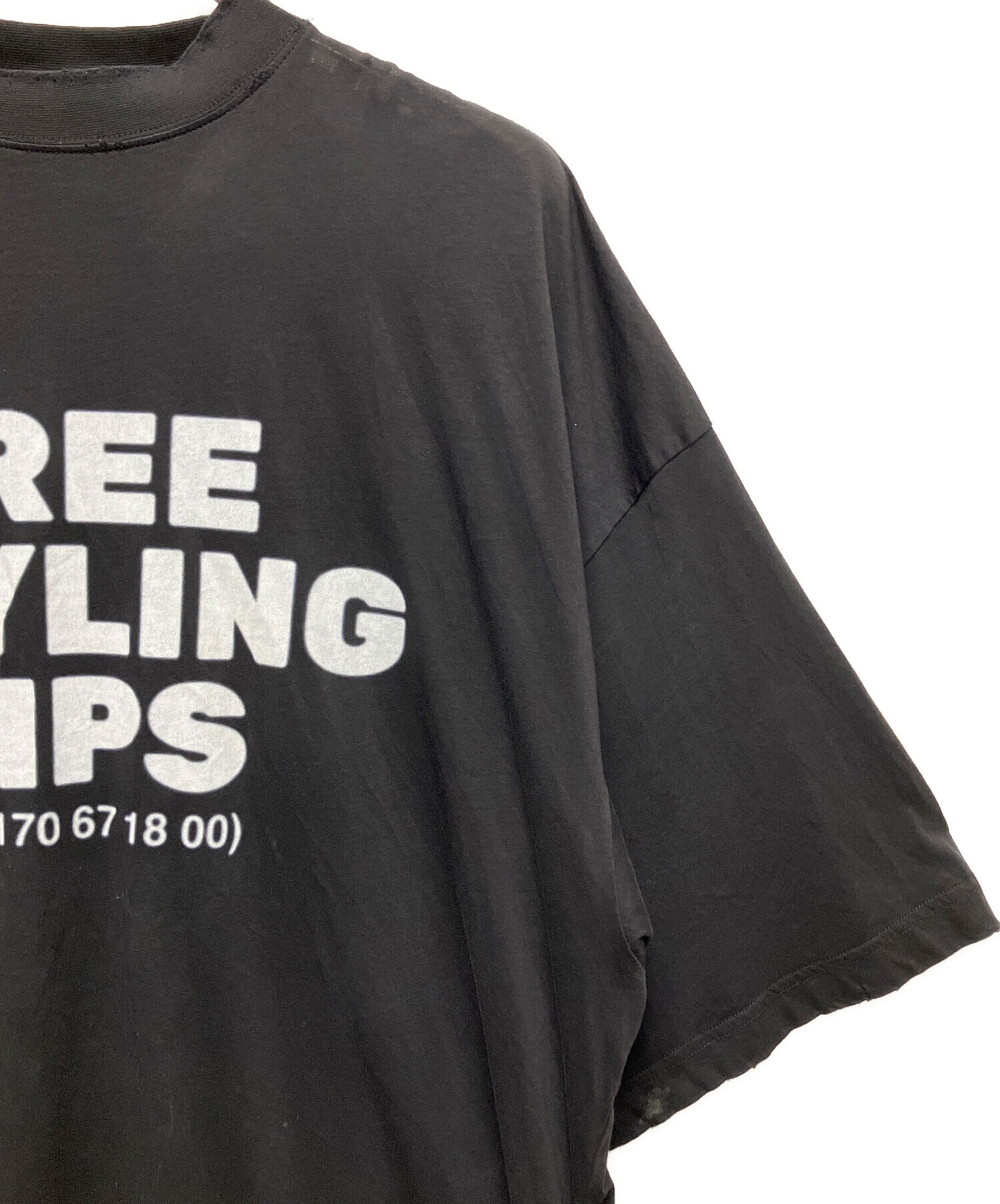 再々値下げ!　BALENCIAGA PARIS Tシャツ 23ss限定新作☆バレンシアガ スーパーコピー Tシャツ ロゴプリント
