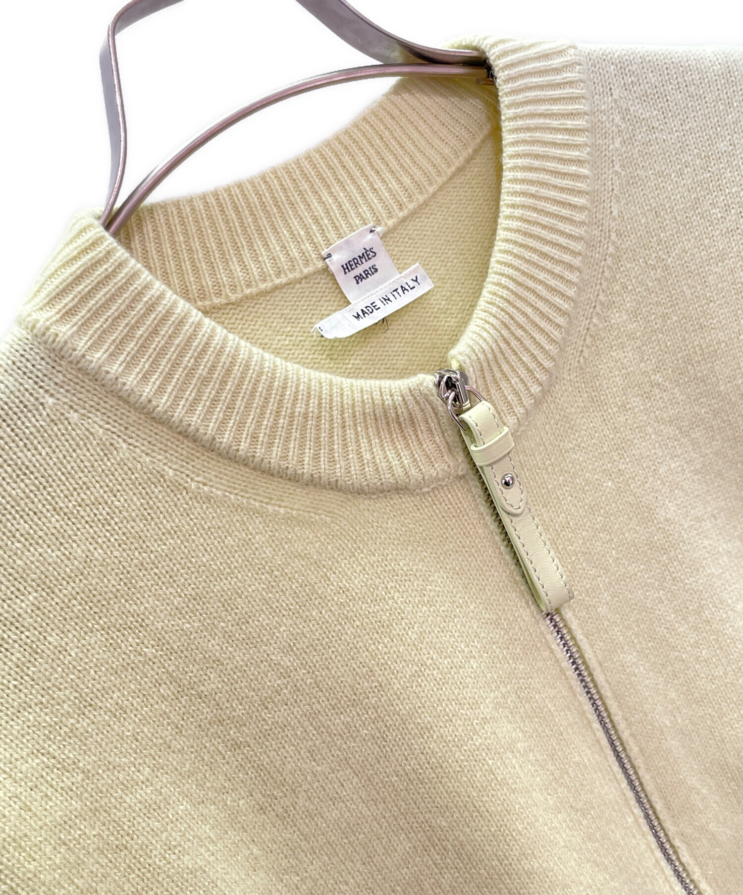 中古・古着通販】HERMES (エルメス) カシミヤ ジップ カーディガン