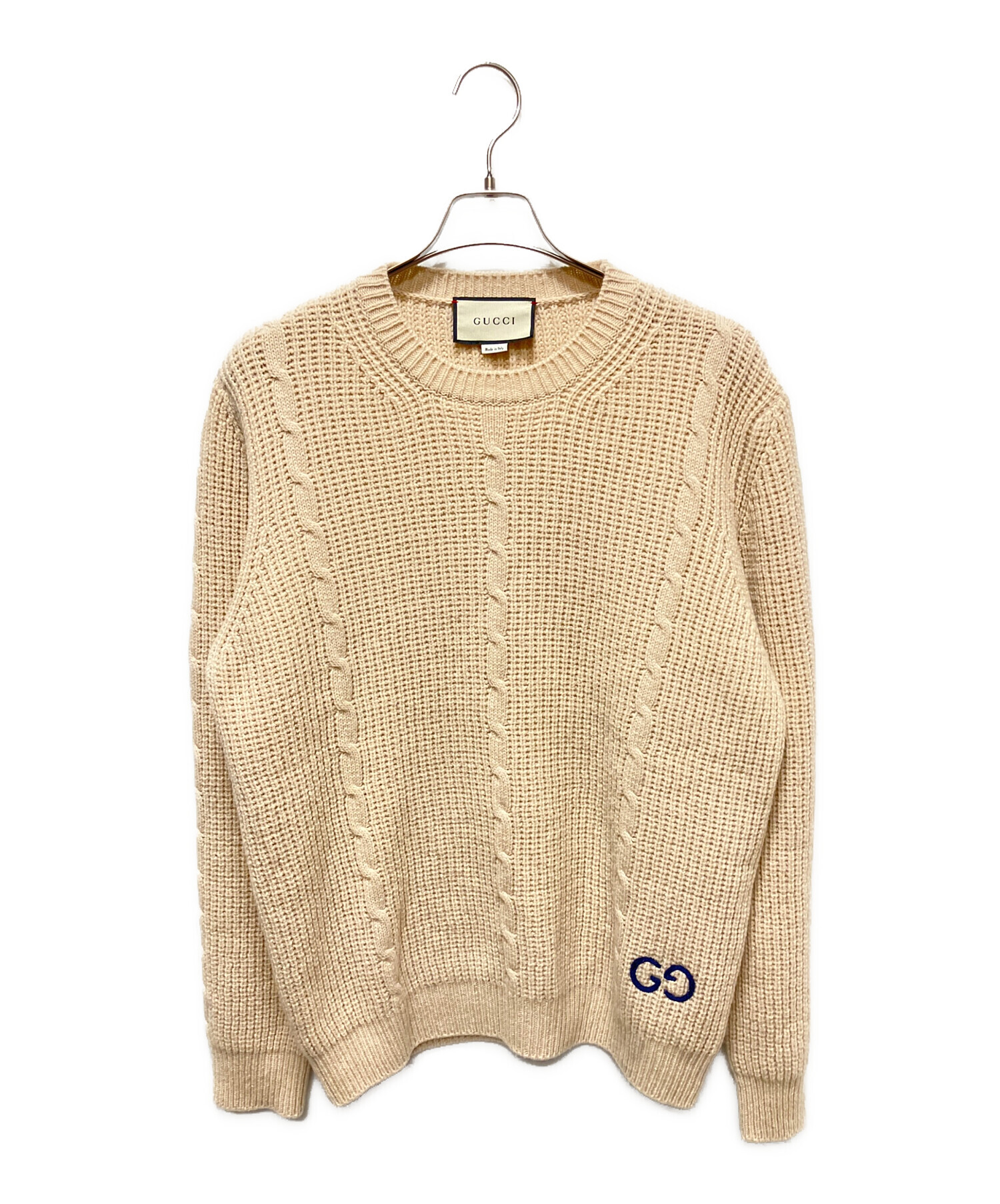 中古・古着通販】GUCCI (グッチ) Gucci Waffle-Knit GG Jacquard 