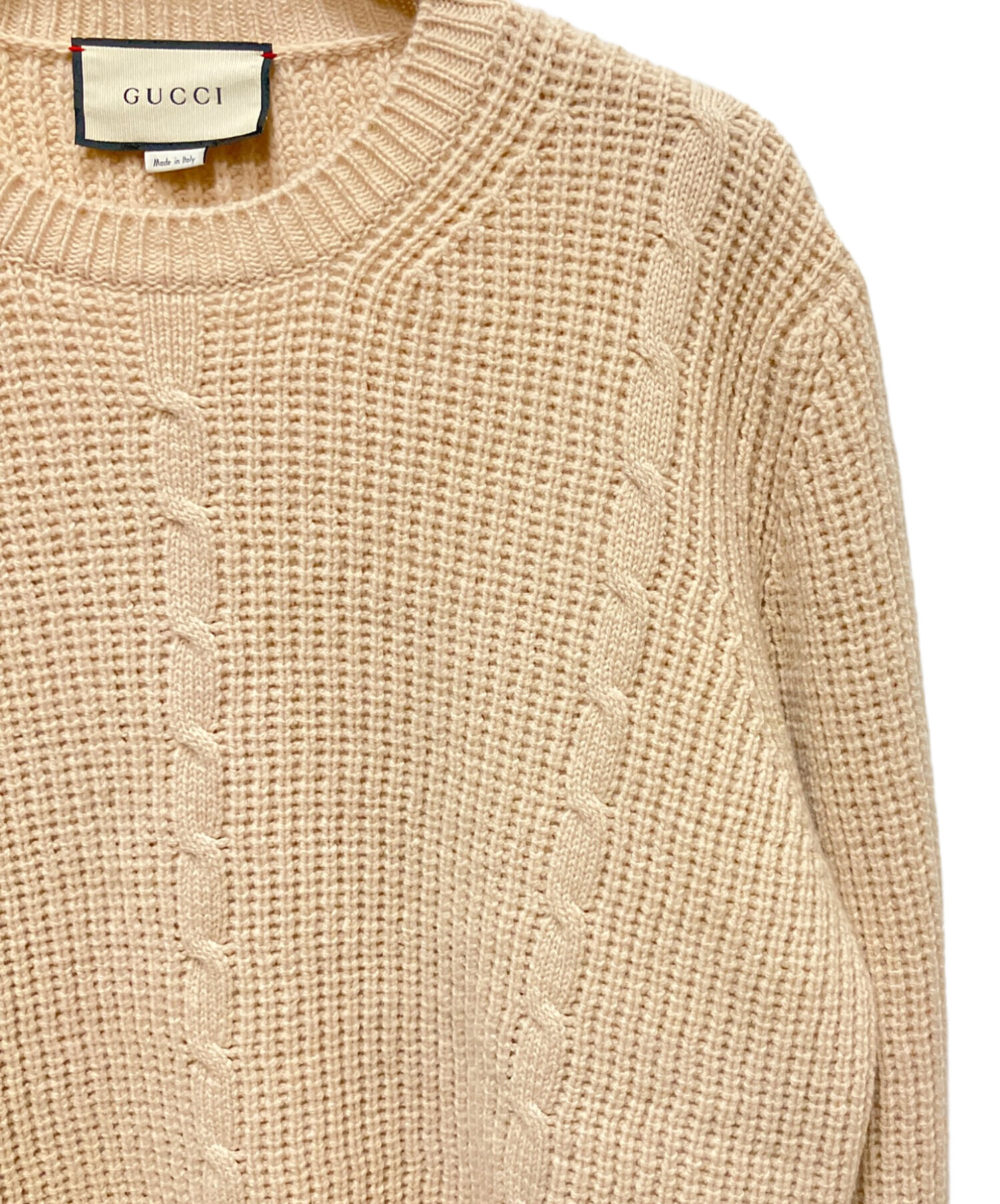 中古・古着通販】GUCCI (グッチ) Gucci Waffle-Knit GG Jacquard 