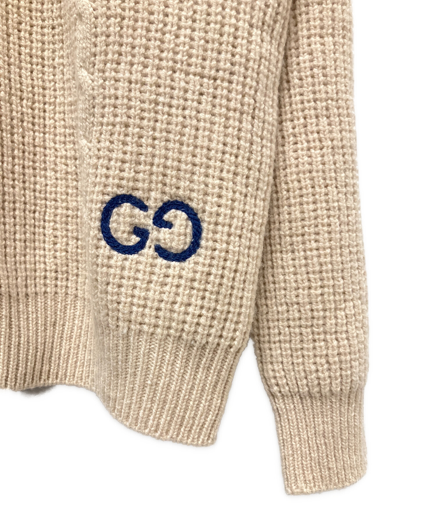 中古・古着通販】GUCCI (グッチ) Gucci Waffle-Knit GG Jacquard 