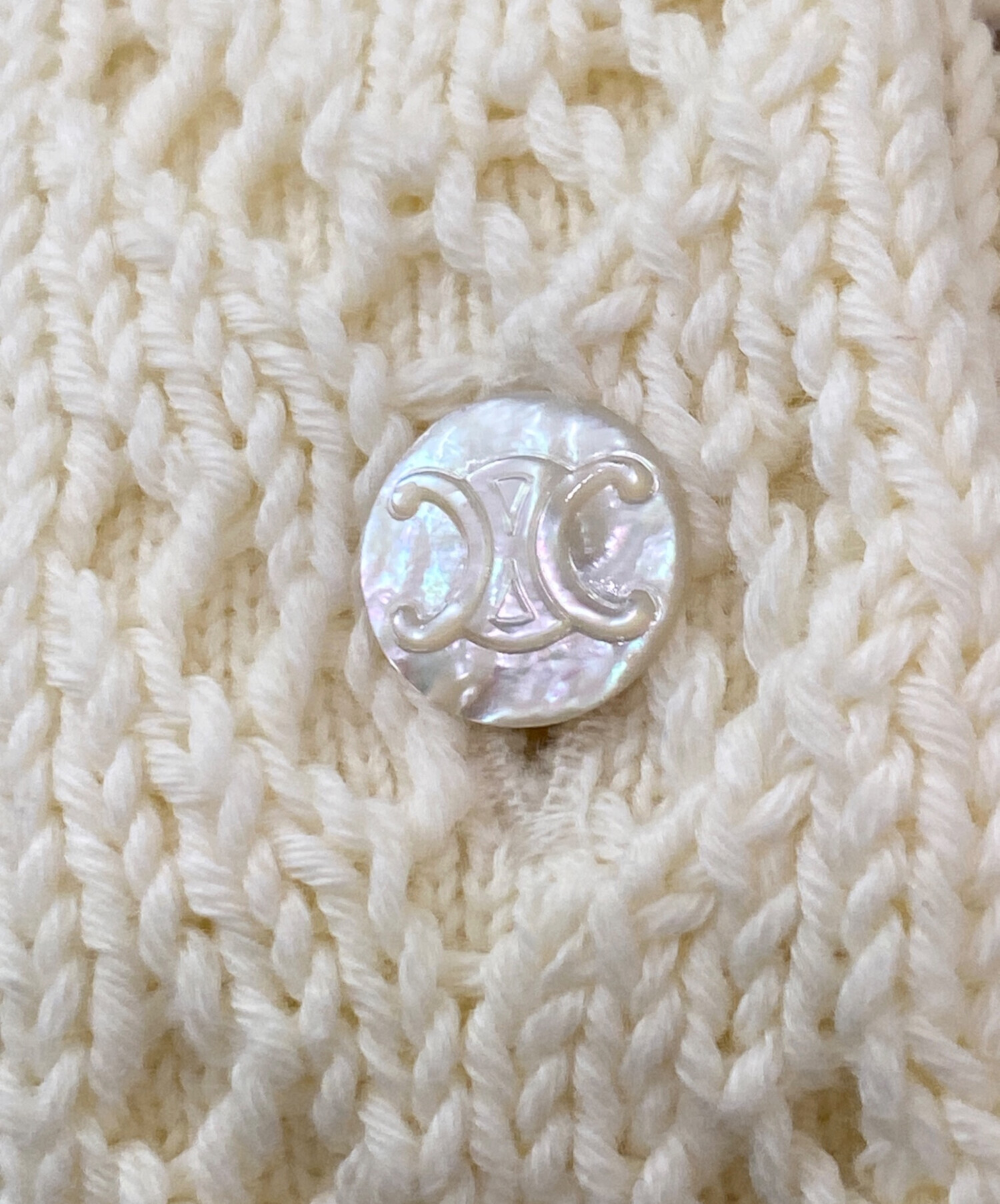中古・古着通販】CELINE (セリーヌ) トリオンフニット ベージュ サイズ