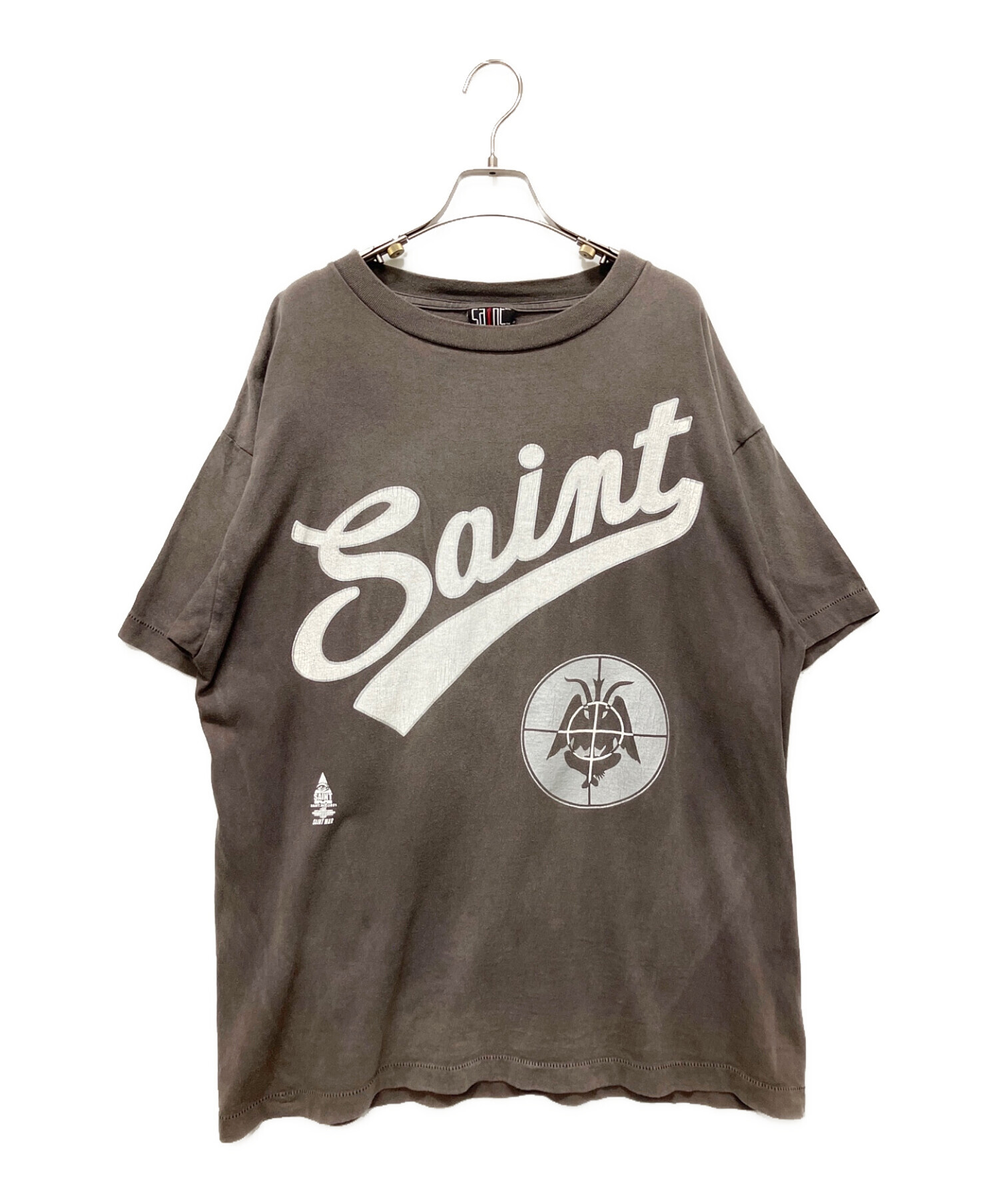 中古・古着通販】SAINT MICHAEL (セントマイケル) ロゴTシャツ グレー