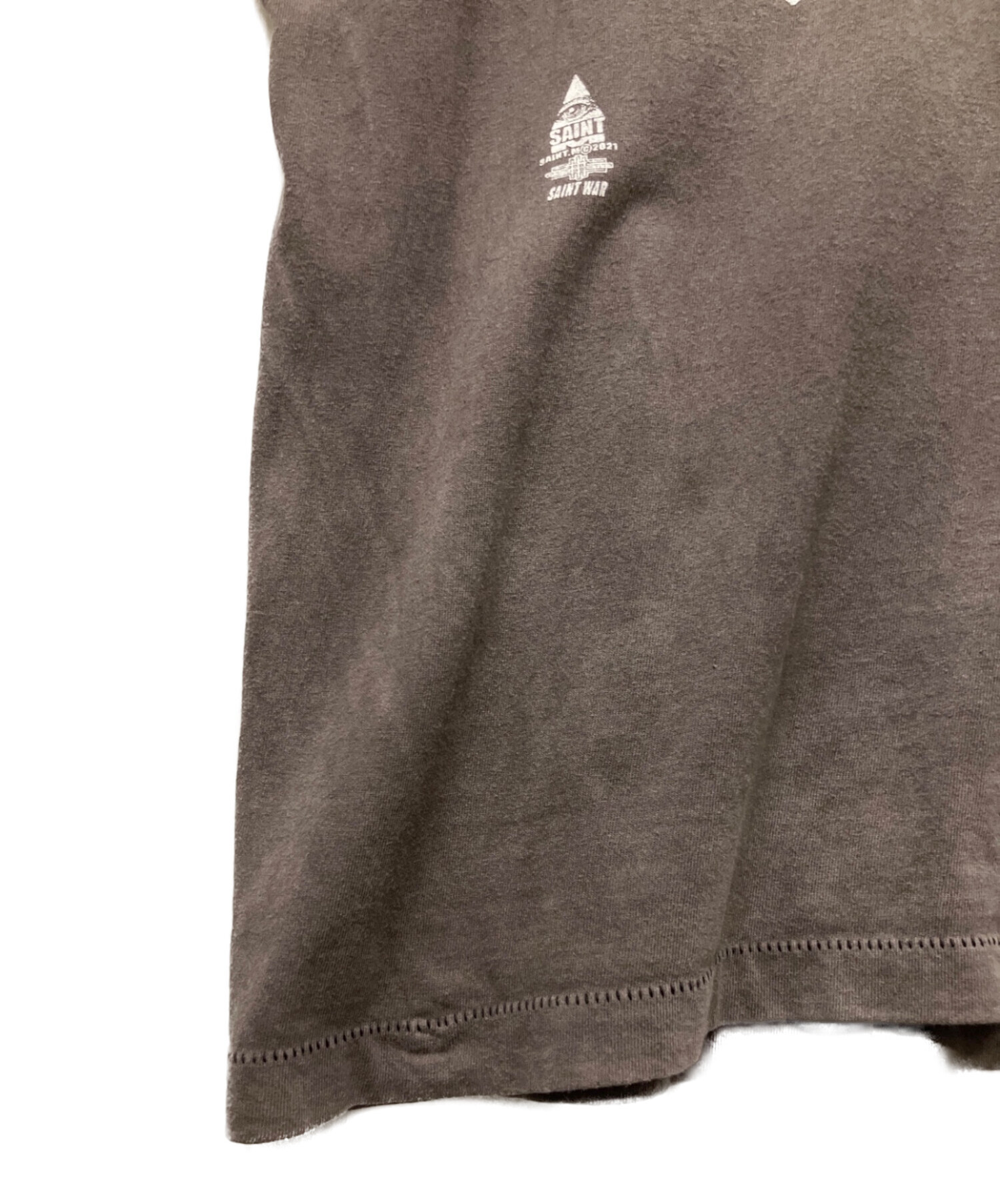 中古・古着通販】SAINT MICHAEL (セントマイケル) ロゴTシャツ グレー