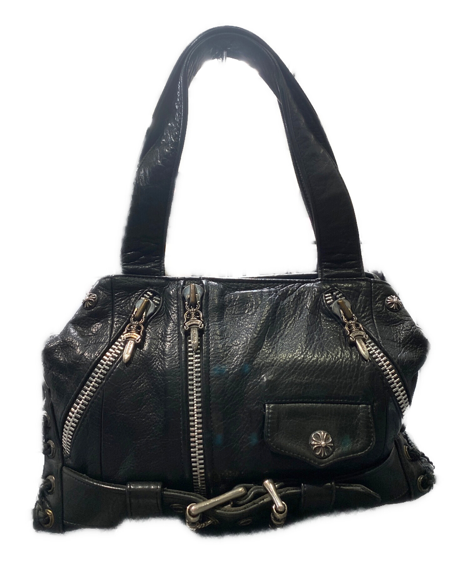 中古・古着通販】CHROME HEARTS (クロムハーツ) JJ DEAN ハンドバッグ
