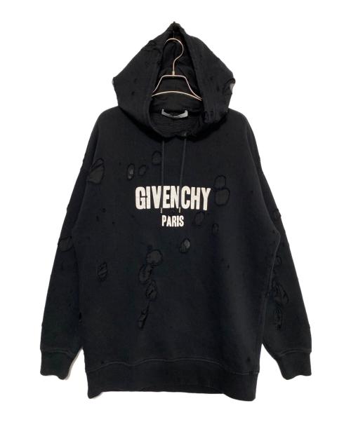 中古・古着通販】GIVENCHY (ジバンシィ) ダメージ加工パーカー 中古・古着通販】GIVENCHY (ジバンシィ) ダメージ加工パーカー