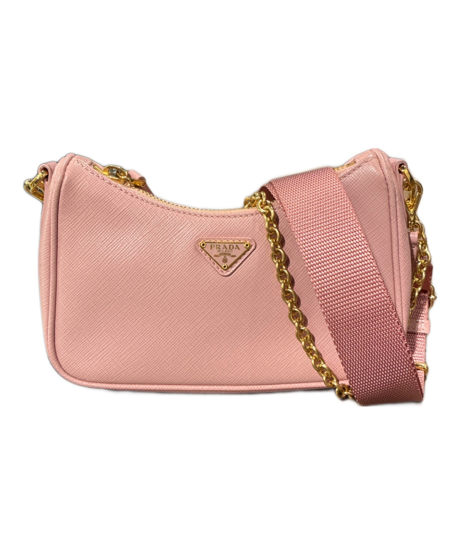 中古・古着通販】PRADA (プラダ) ショルダーバッグ ピンク｜ブランド