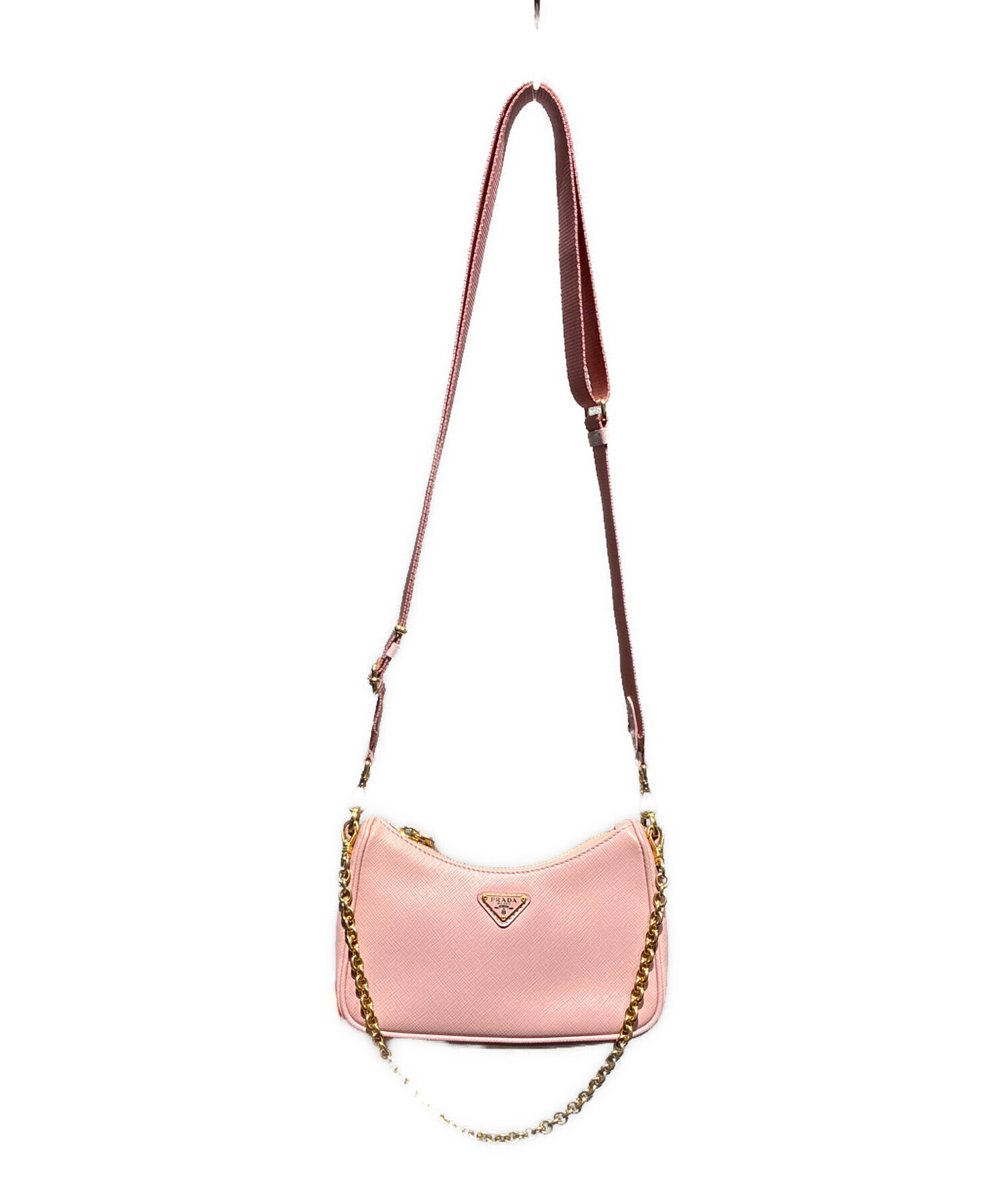 中古・古着通販】PRADA (プラダ) ショルダーバッグ ピンク｜ブランド