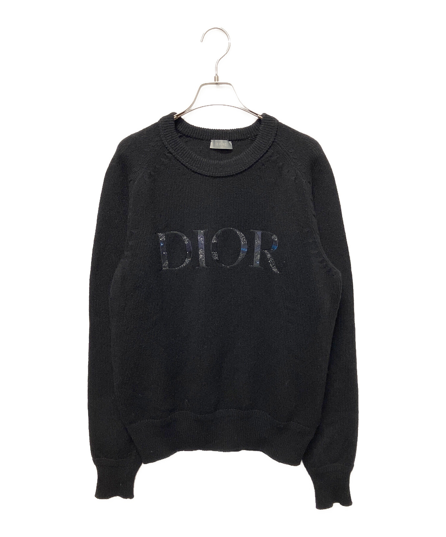 中古・古着通販】Dior (ディオール) ロゴ刺繍ウールニット