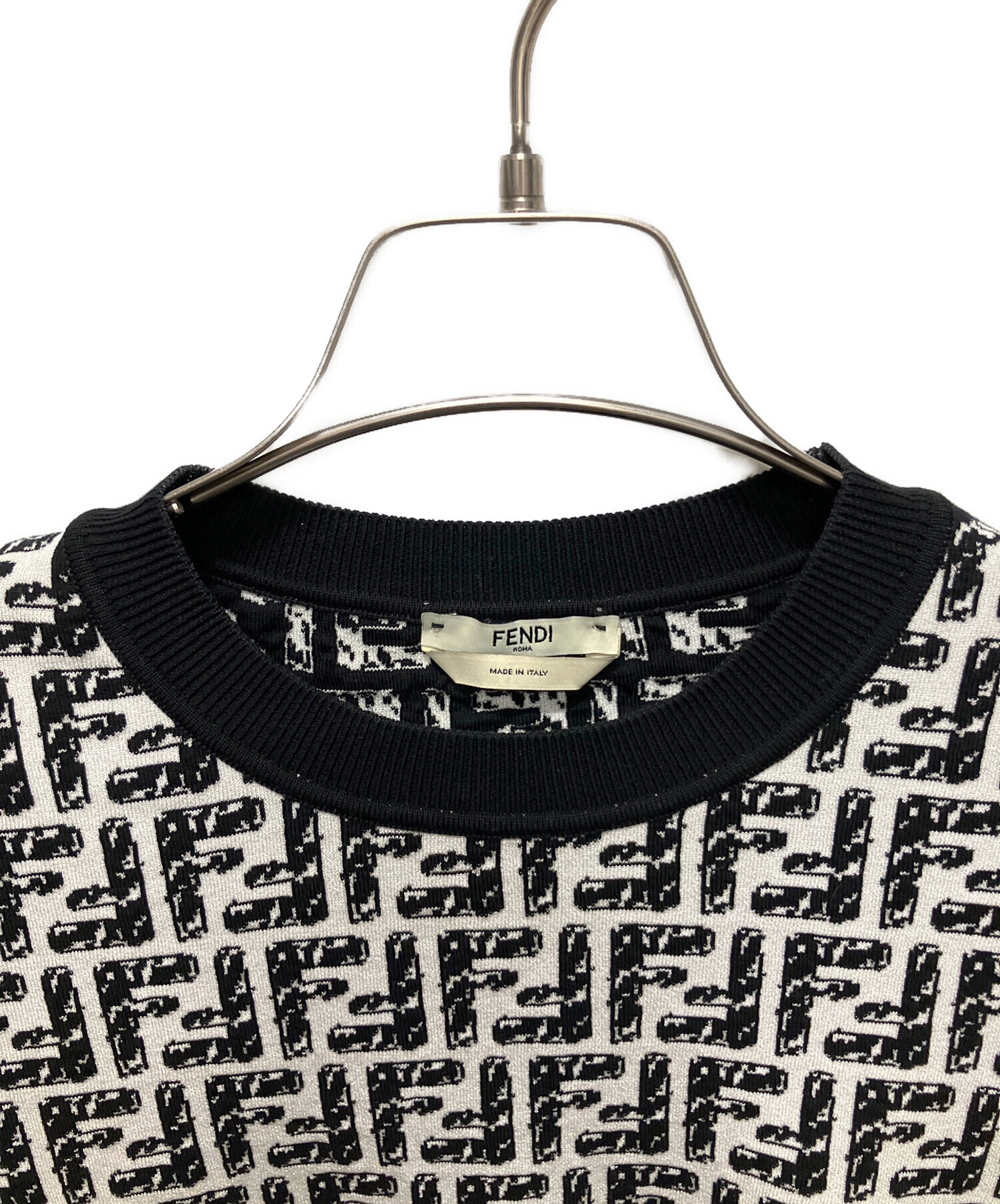 中古・古着通販】FENDI (フェンディ) ズッカ半袖ニット FZX550 AD5R