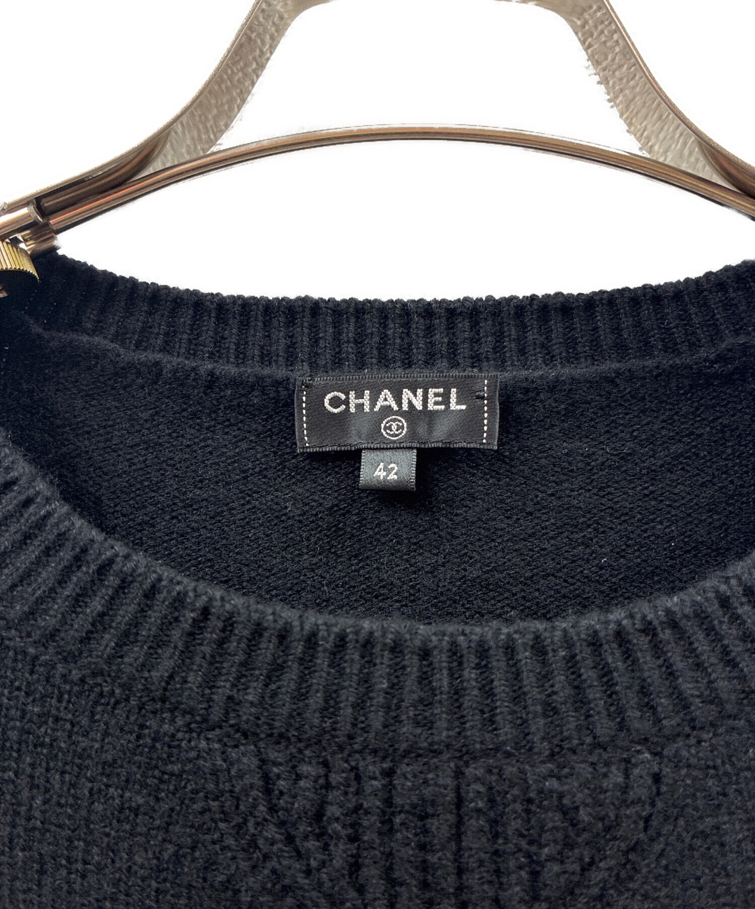 中古・古着通販】CHANEL (シャネル) ココマークエンブレムニット