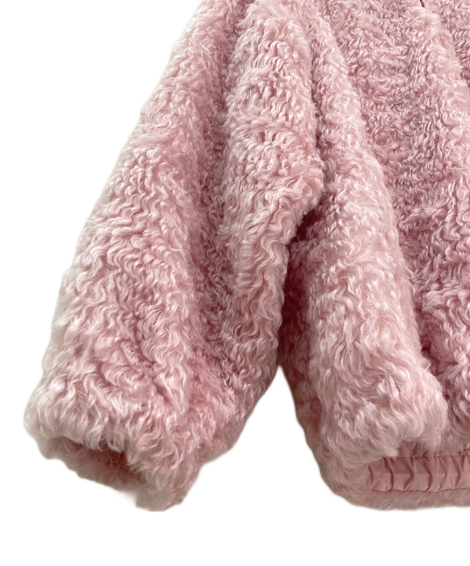 中古・古着通販】MIU MIU (ミュウミュウ) モヘアジャケット ピンク