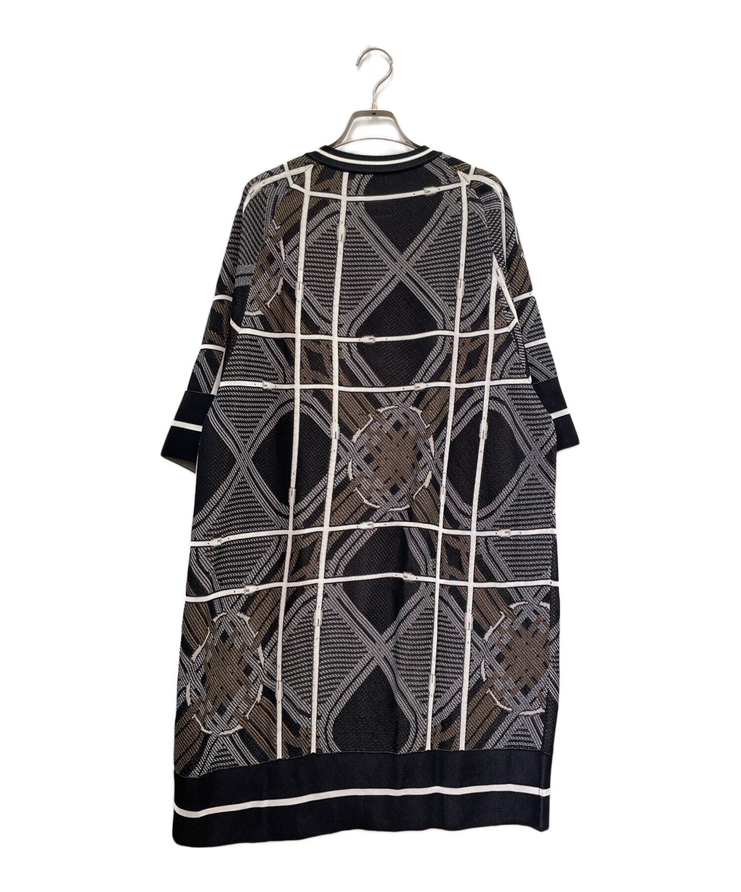 中古・古着通販】HERMES (エルメス) ニットワンピース ブラック サイズ