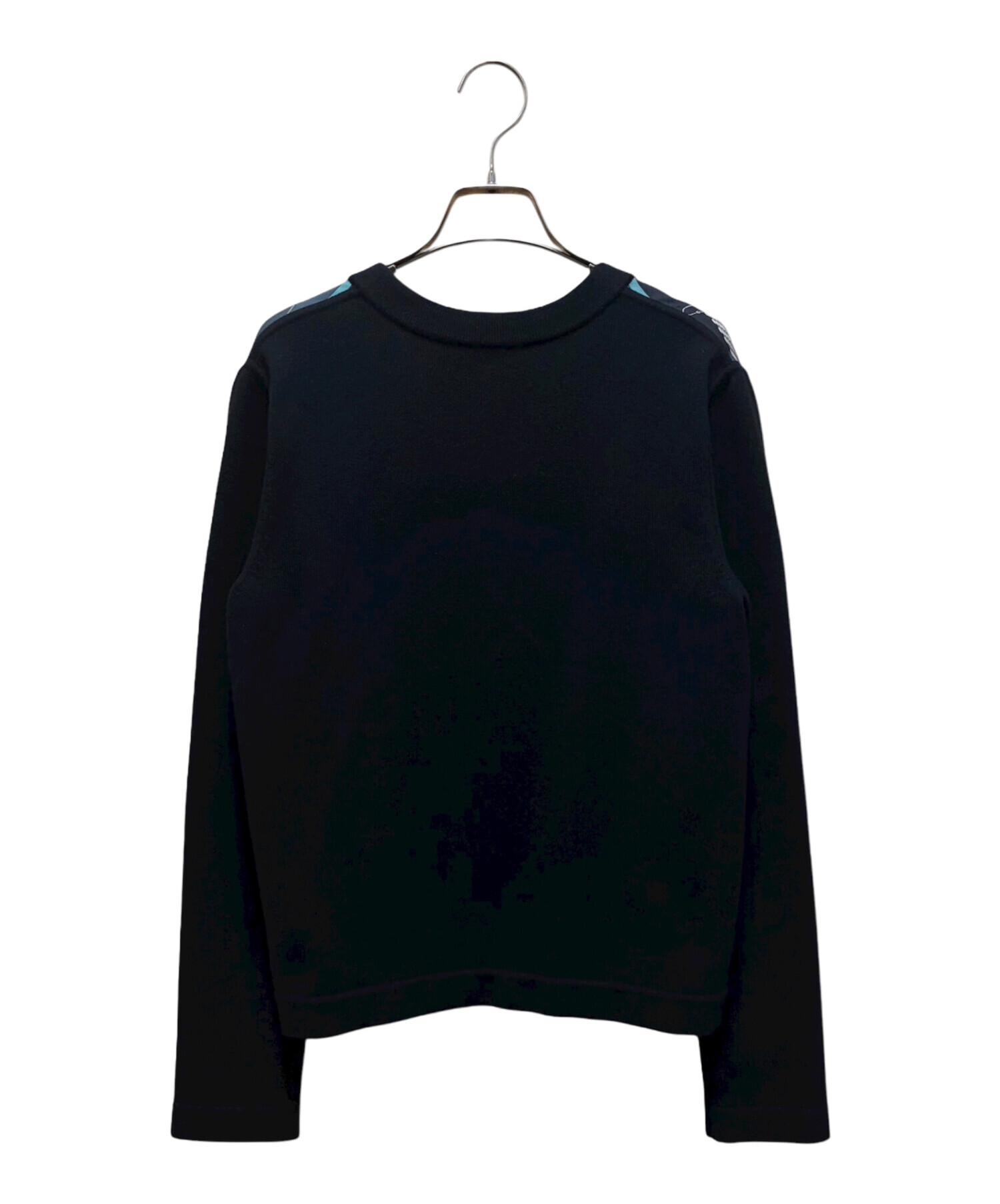 エルメス　HERMEカーディガン　トップス　レディース　34サイズ　ブラック　黒 中古・古着通販】HERMES (エルメス) カシミヤ混ツイルレーヌ