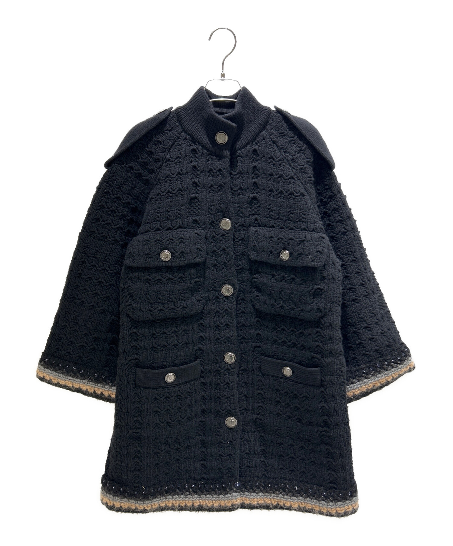 中古・古着通販】CHANEL (シャネル) ココボタンニットジャケット